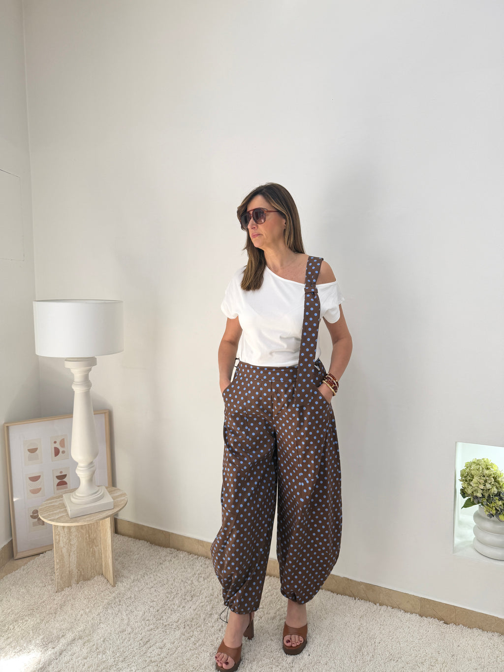 Pantalone Balloon Pois