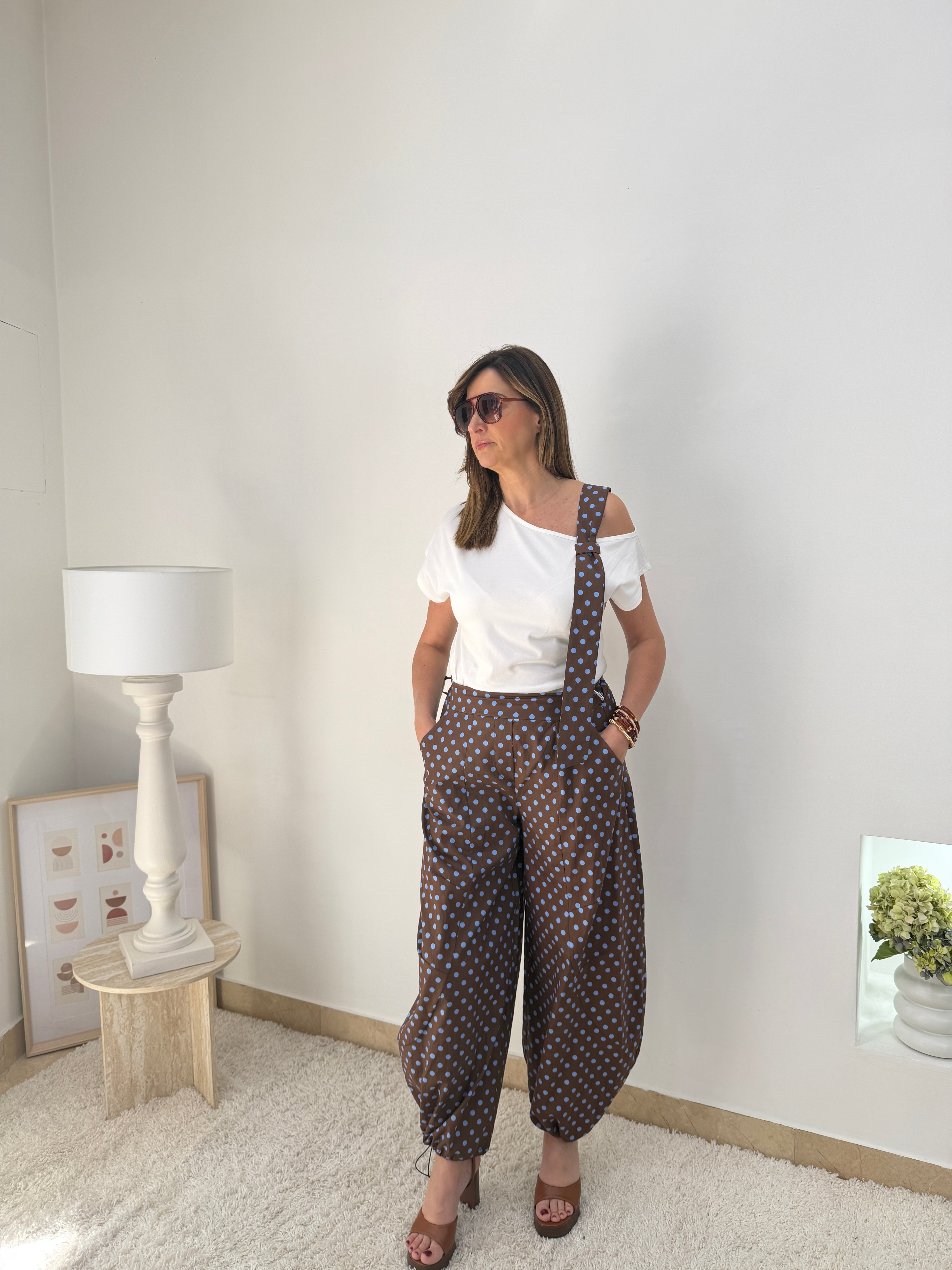 Pantalone Balloon Pois