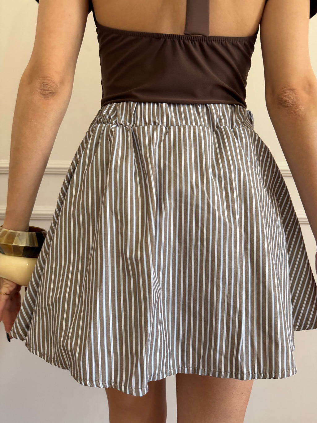 Gonnellina Righe Shirt Style