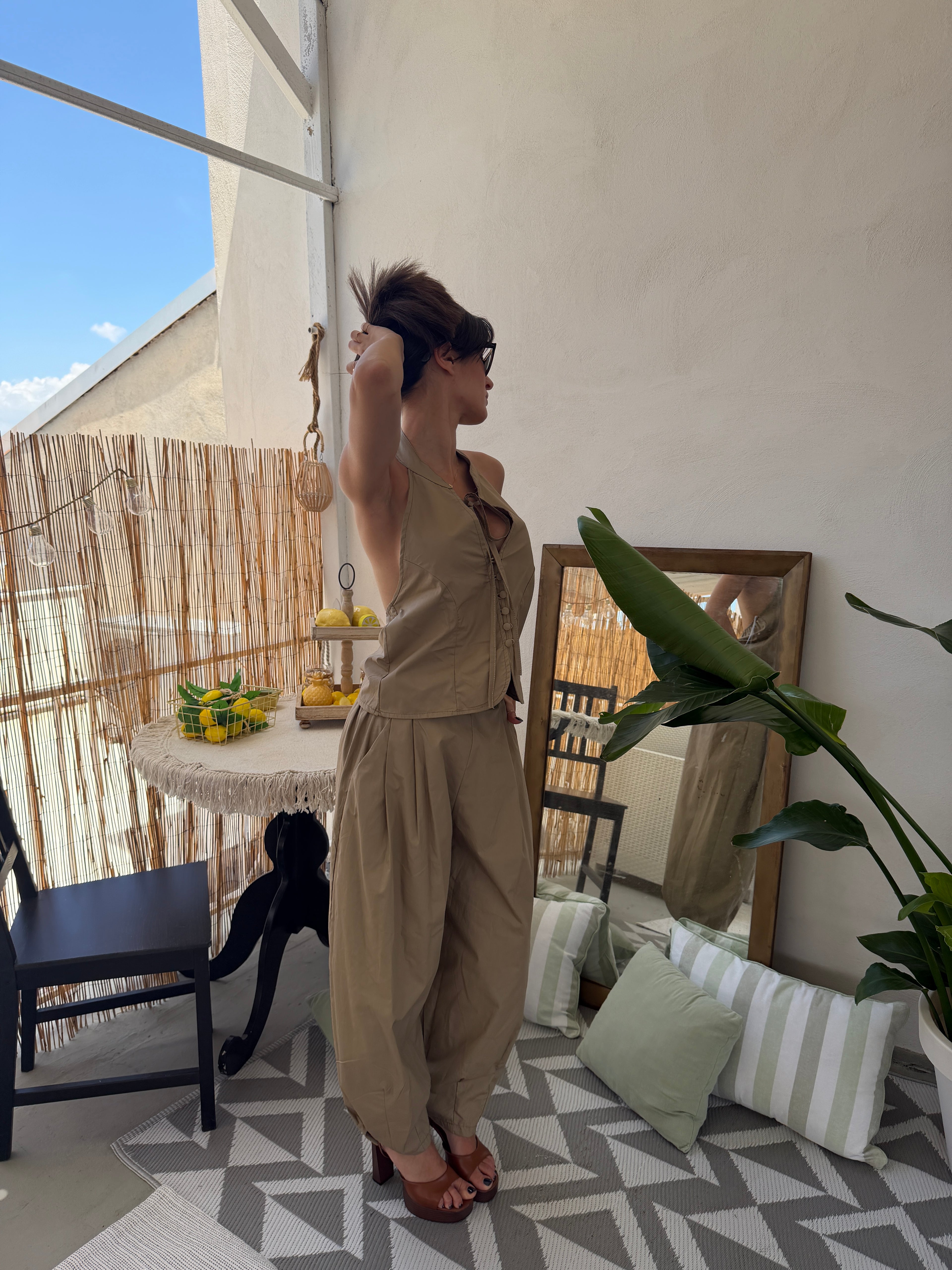 Completo Halter Balloon – Top & Pantalone