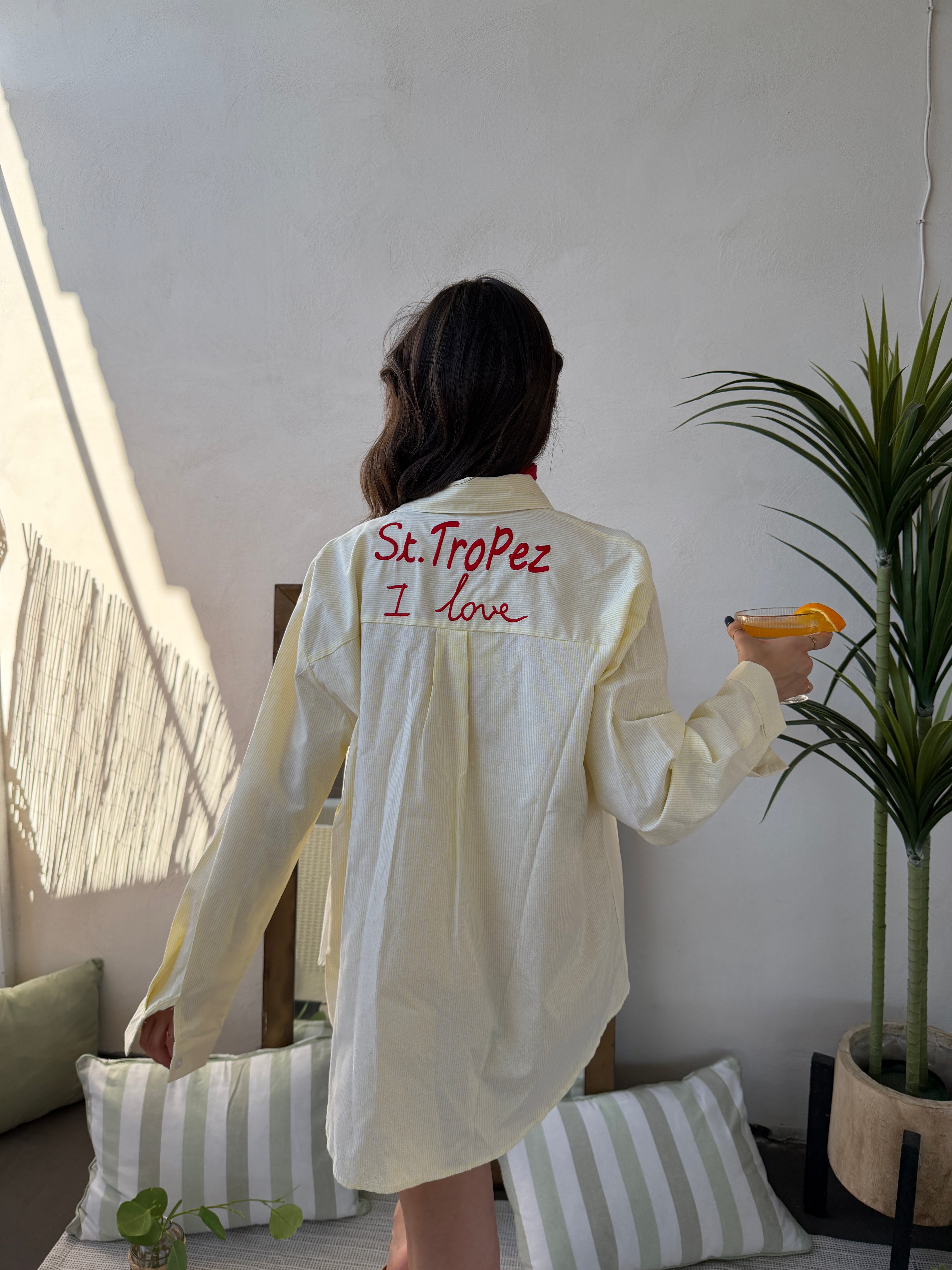 Camicia Over Ricamata “St. Tropez”