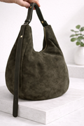 Borsa a spalla morbido con zip