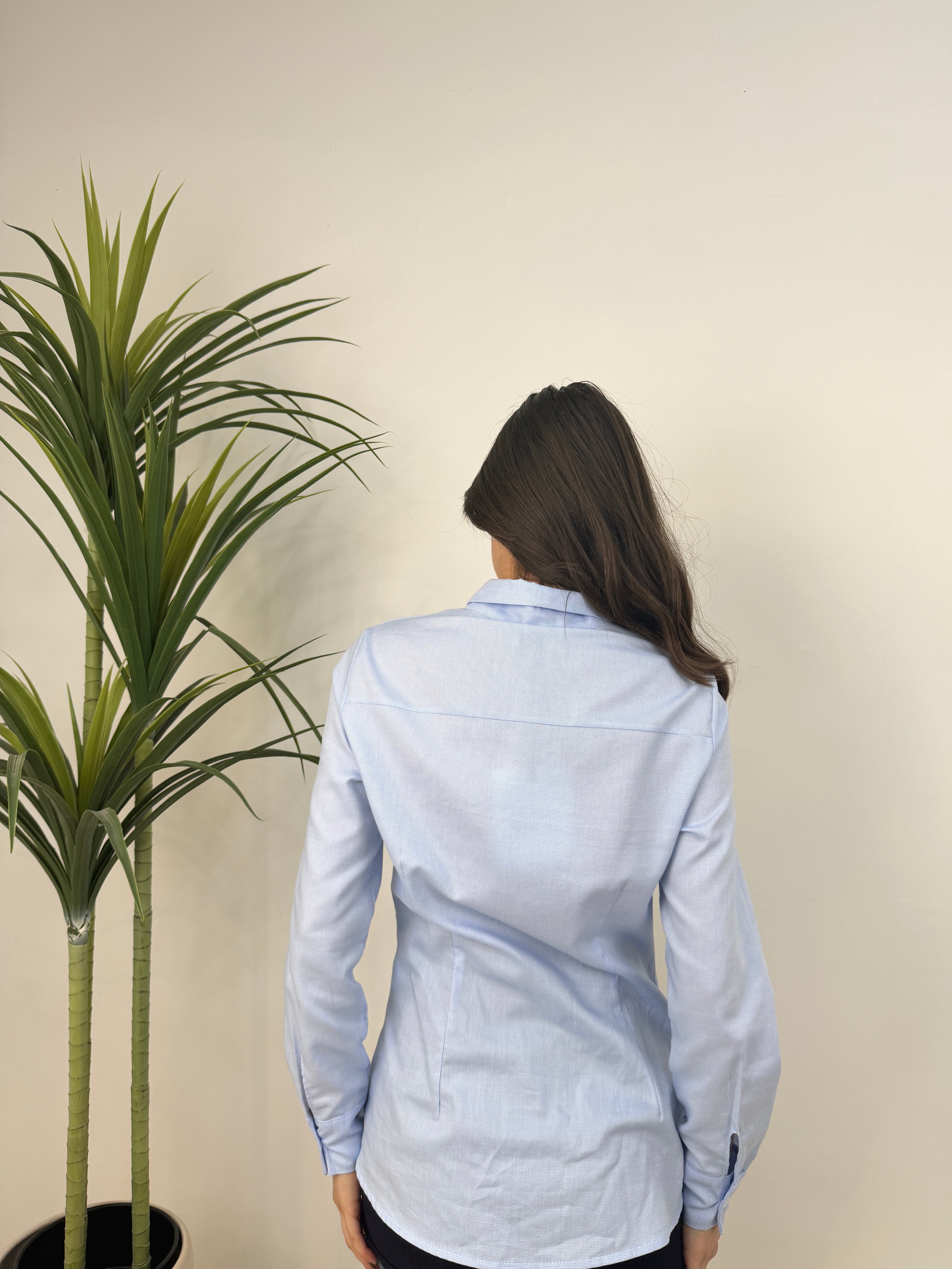 Camicia basic slim in cotone