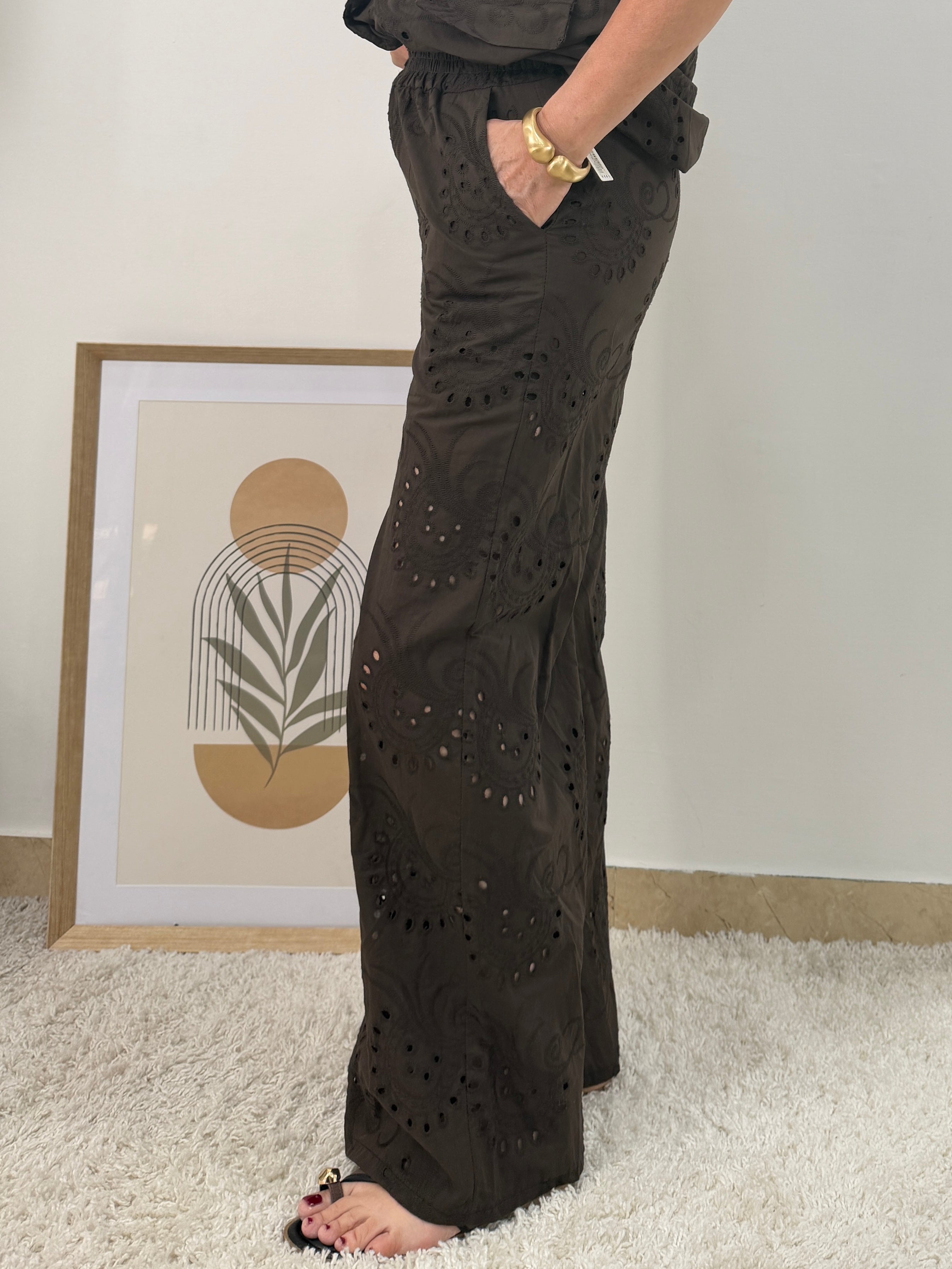 Coordinato Pizzo Sangallo  Giacca Pantalone e top