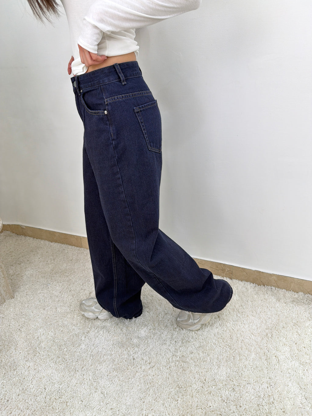 Jeans  Baggy  in Denim Blu Scuro