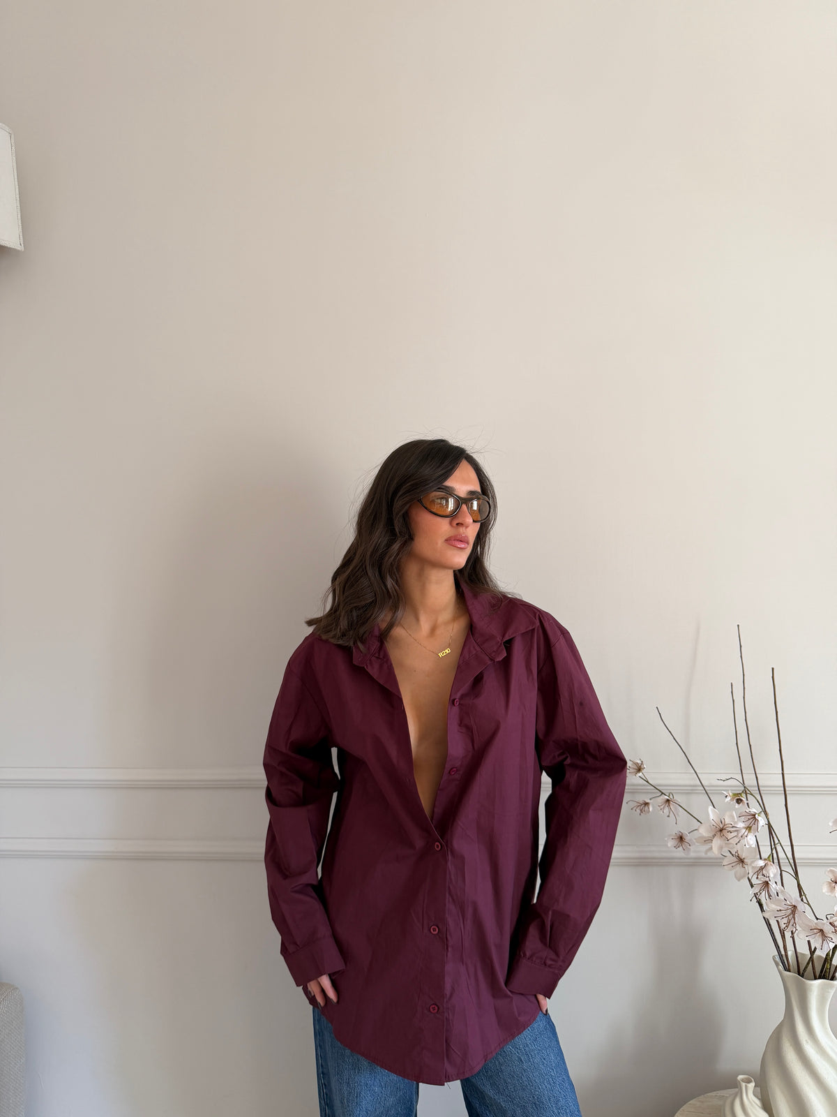 Camicia Oversize in cotone