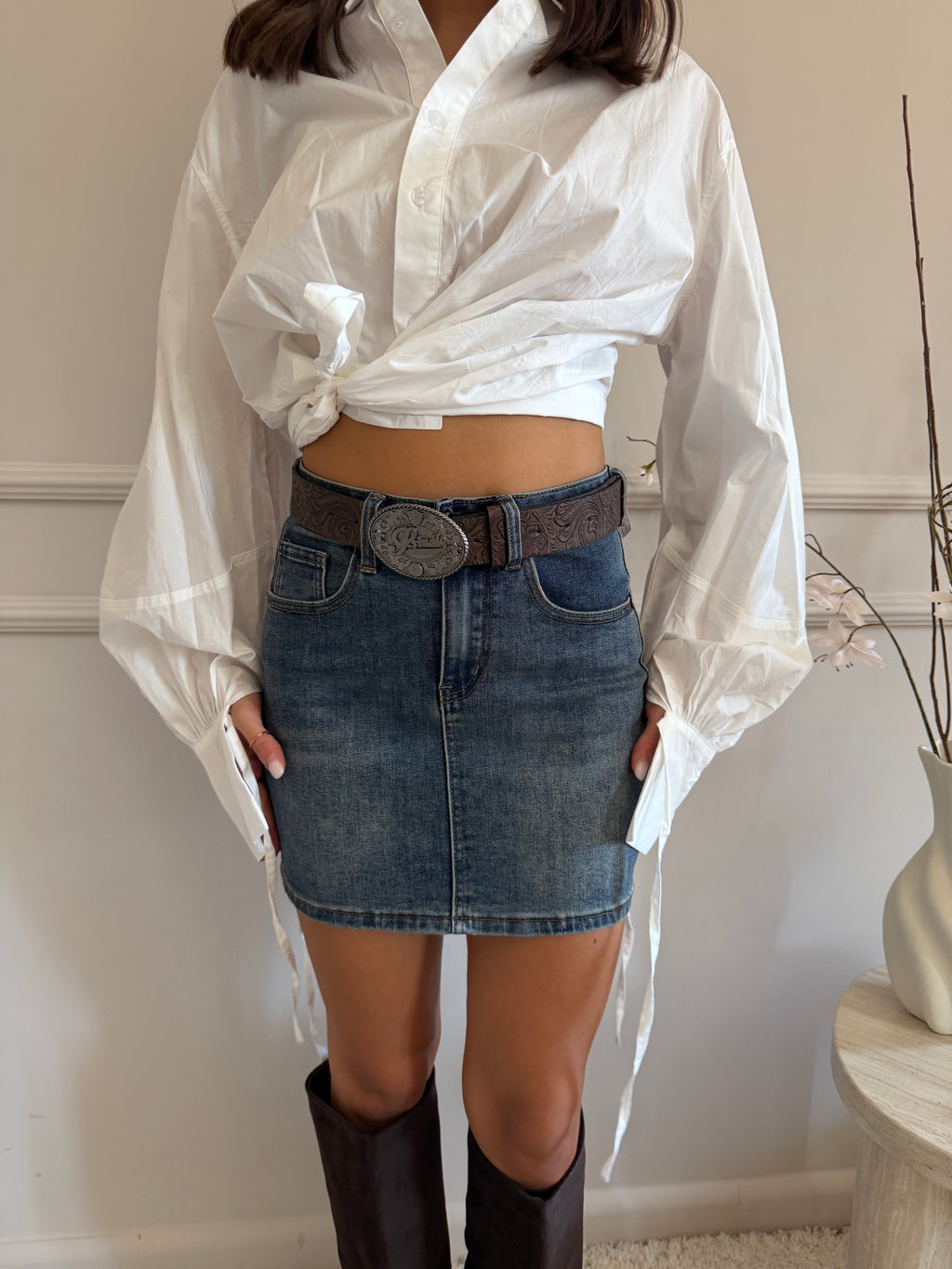 Minigonna in Denim Western