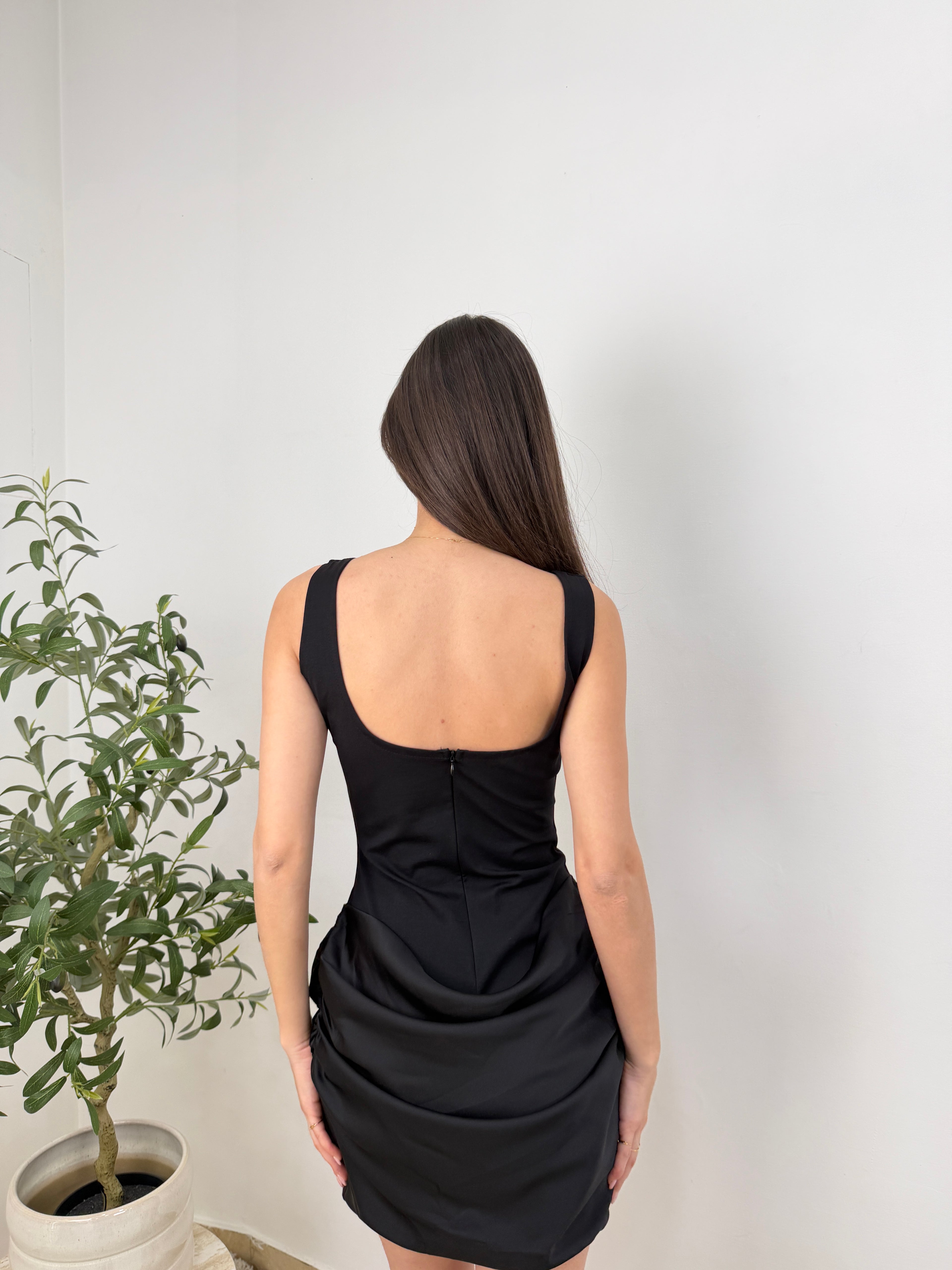 Mini dress effetto drappeggiato