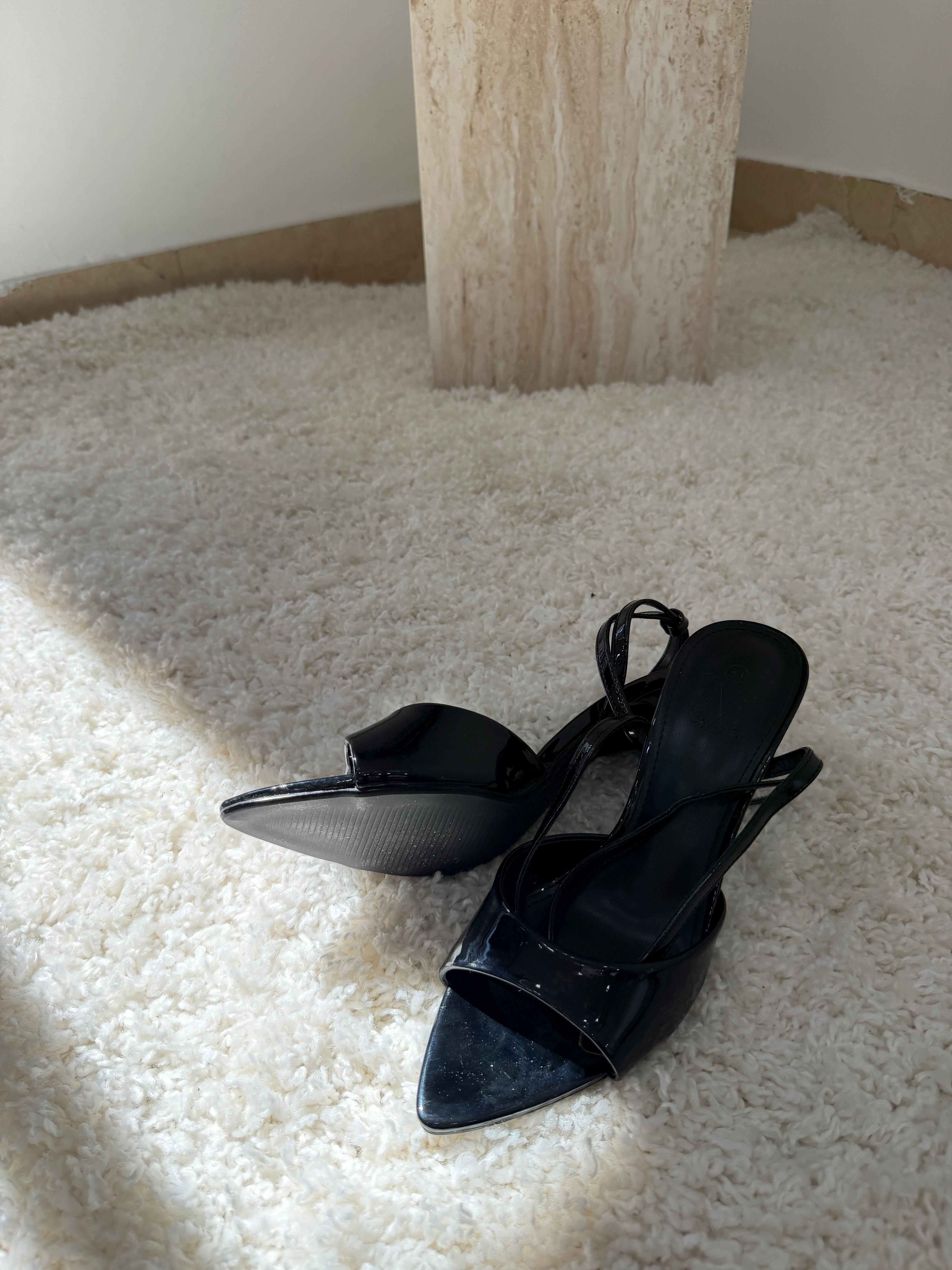 Sandali  Vernice con Tacco e Punta