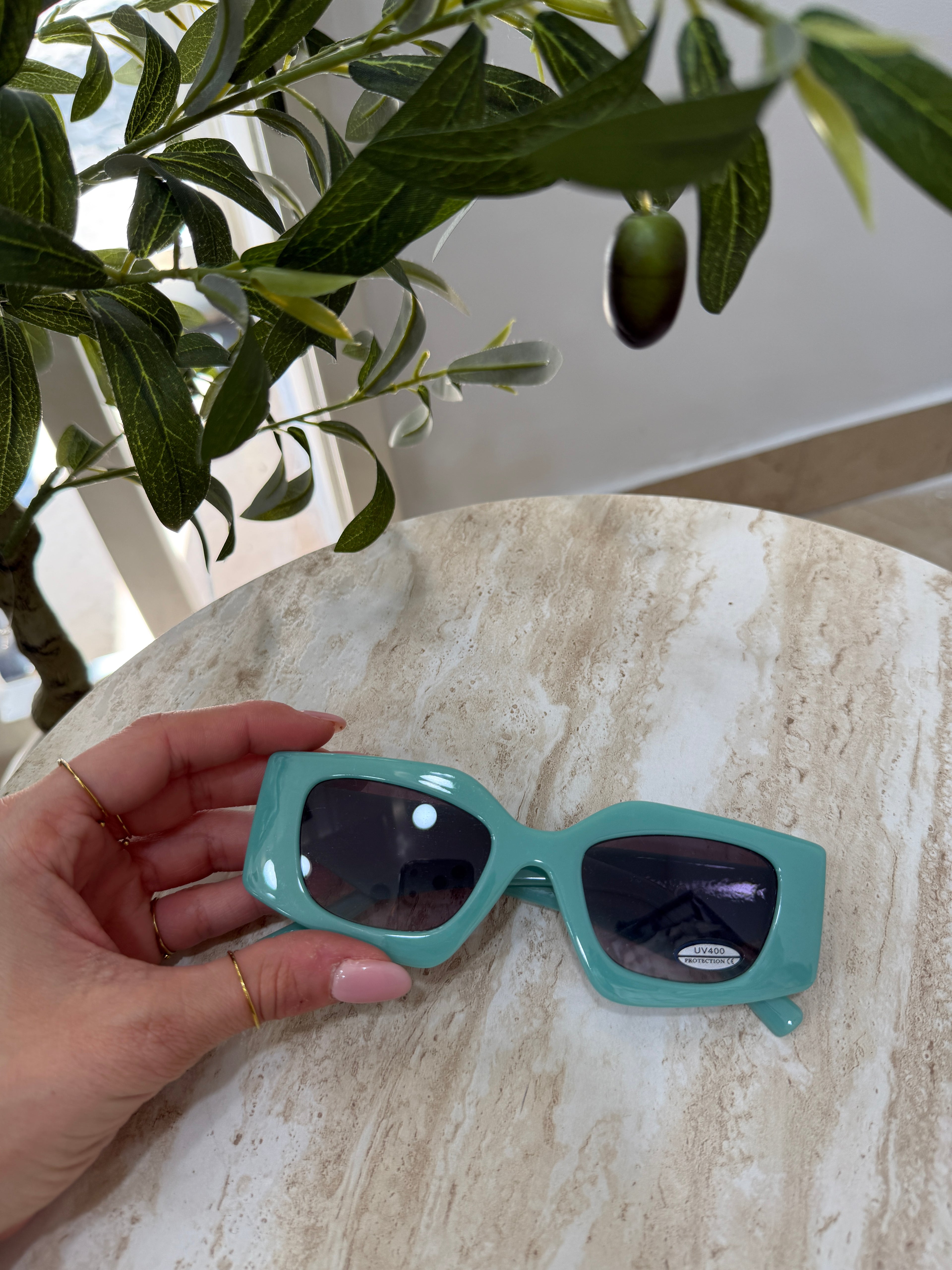 Occhiali da sole rettangolari oversize