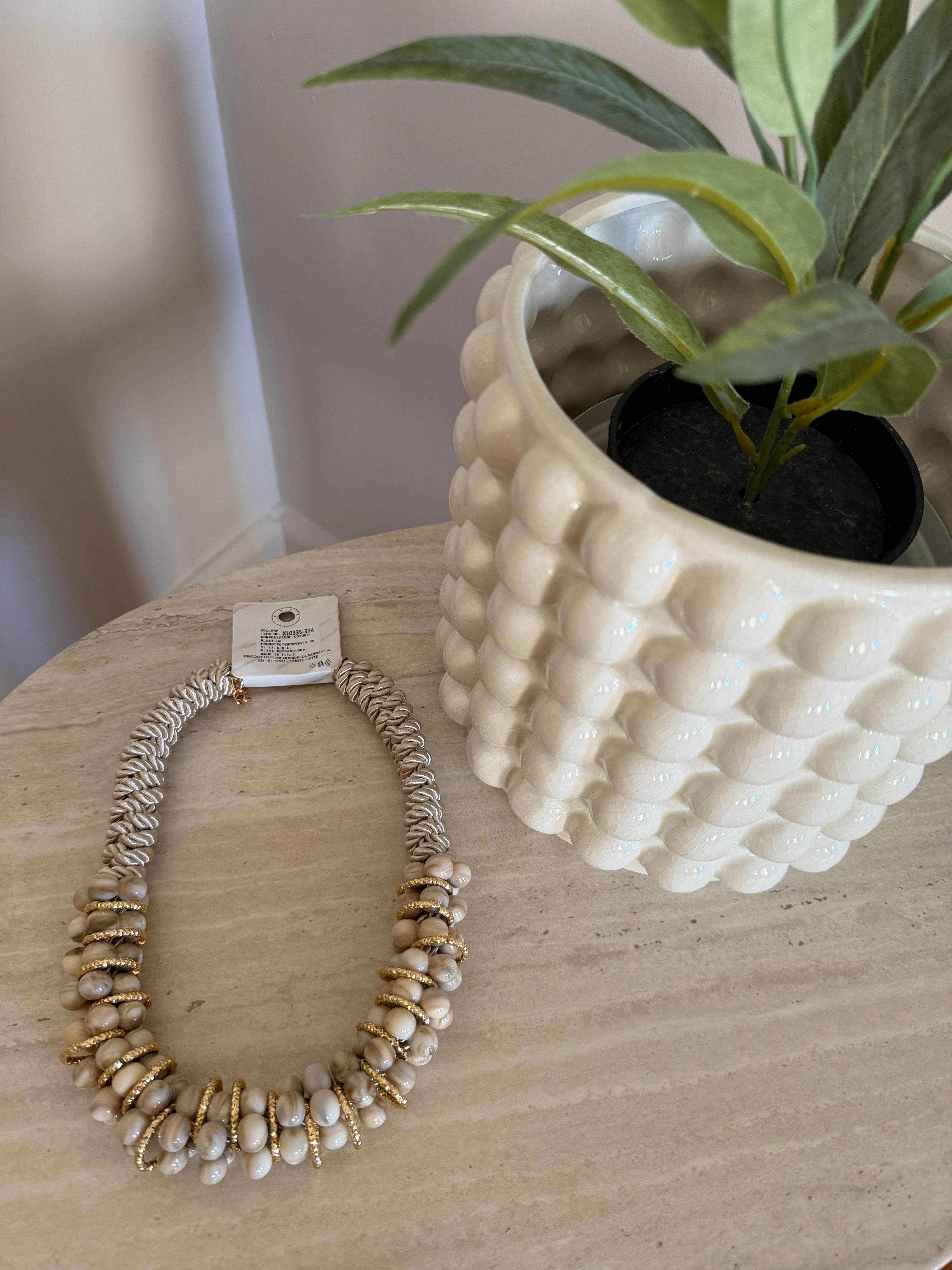 Collana donna multigiro effetto naturale