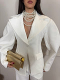 Tailleur “Luce” Bianco – Eleganza Sartoriale Contemporanea