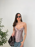 Corsetto satin effetto shaping
