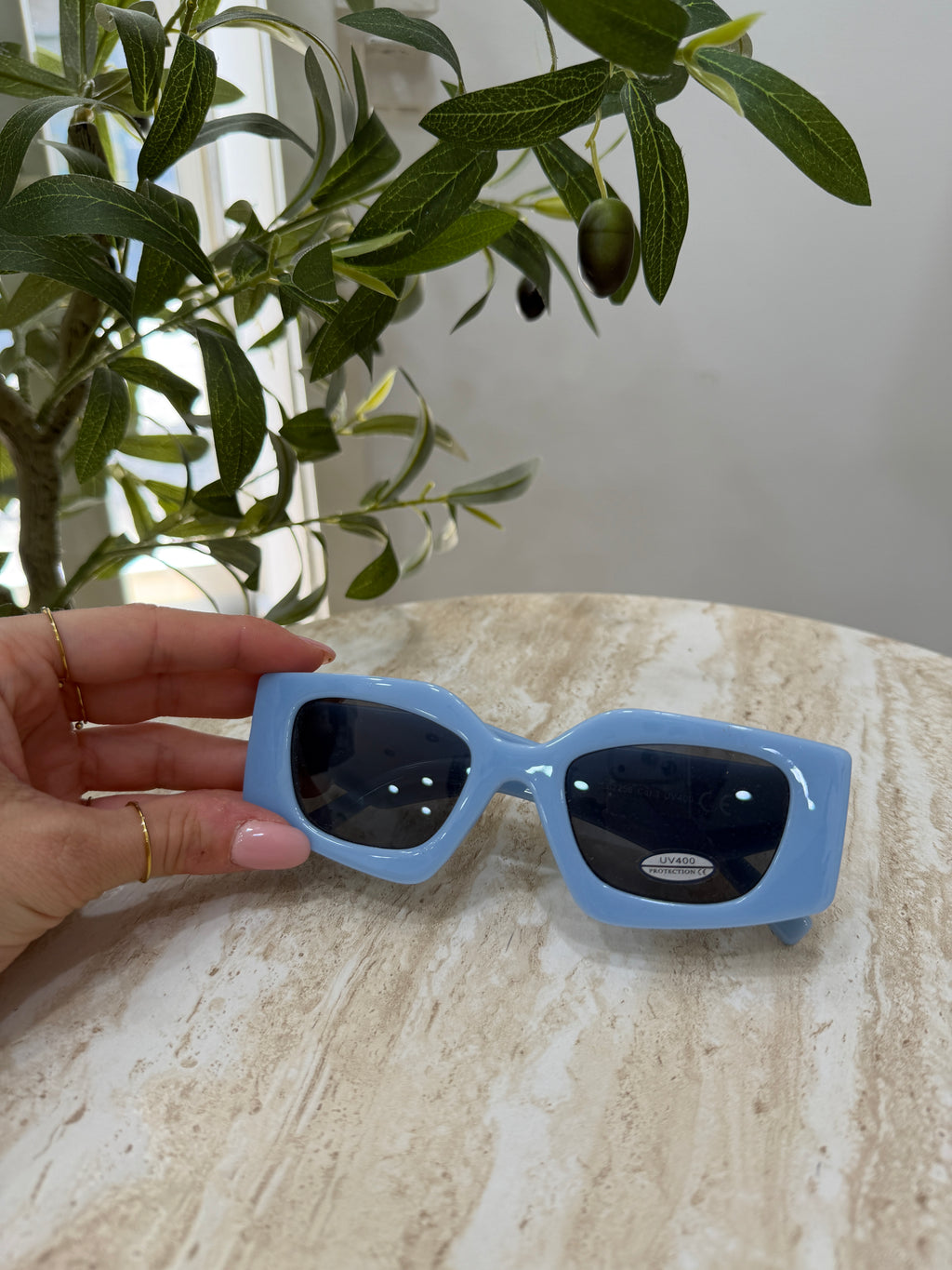 Occhiali da sole rettangolari oversize