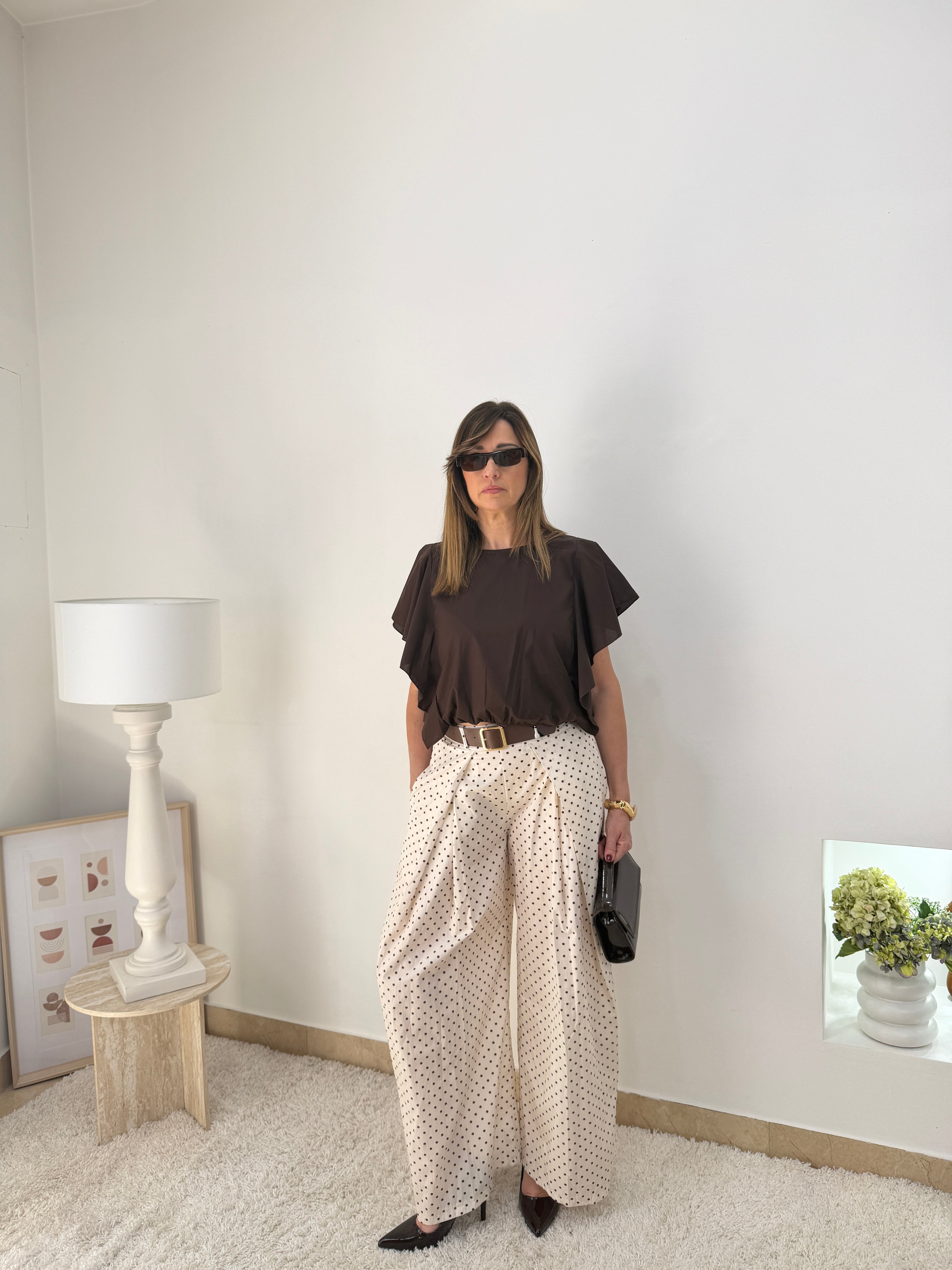 Blusa con Fiocco e Rouge