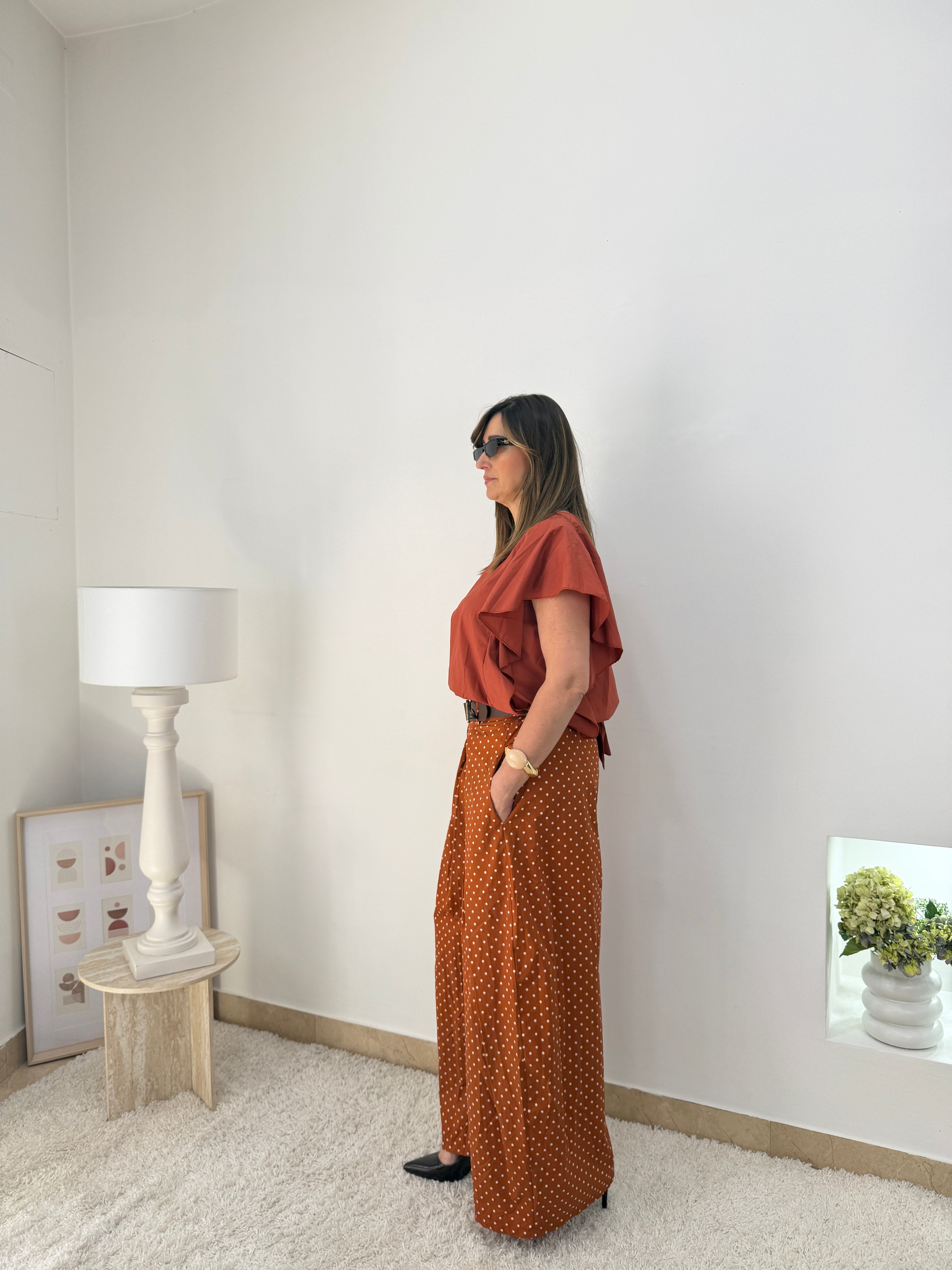 Pantalone palazzo  Pois Chic