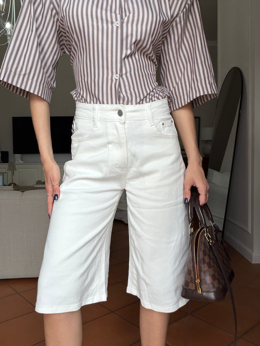 Bermuda  White Denim