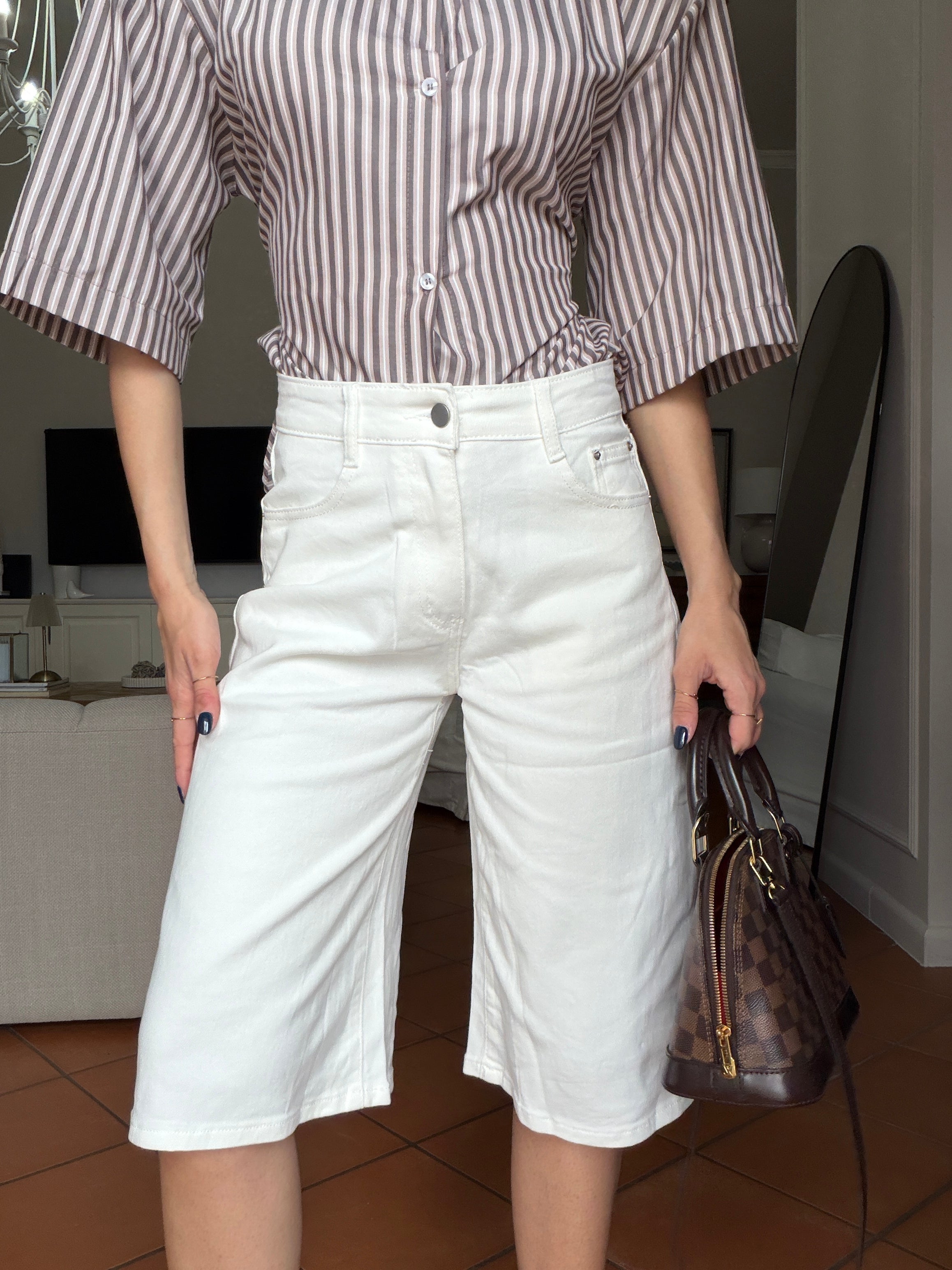 Bermuda  White Denim
