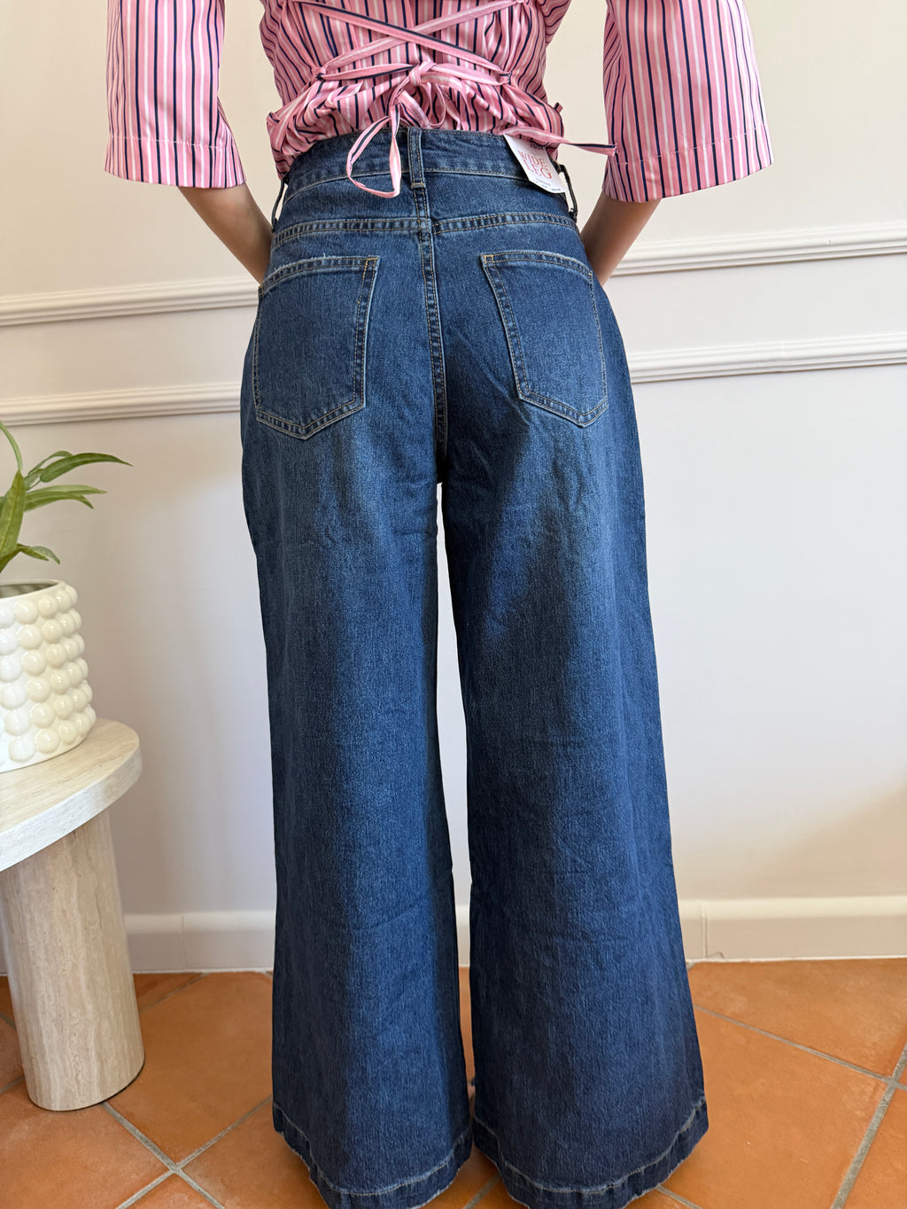 Jeans Palazzo Denim Dark Blue