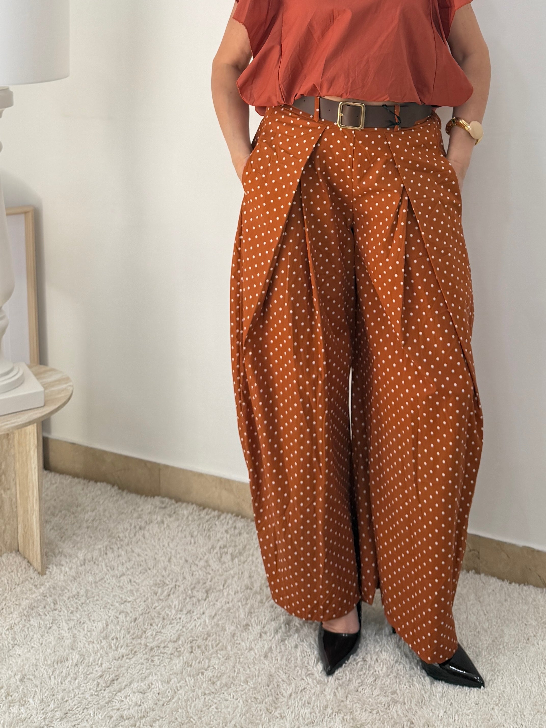 Pantalone palazzo  Pois Chic