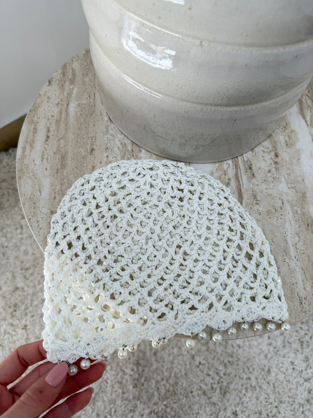 crochet con perle