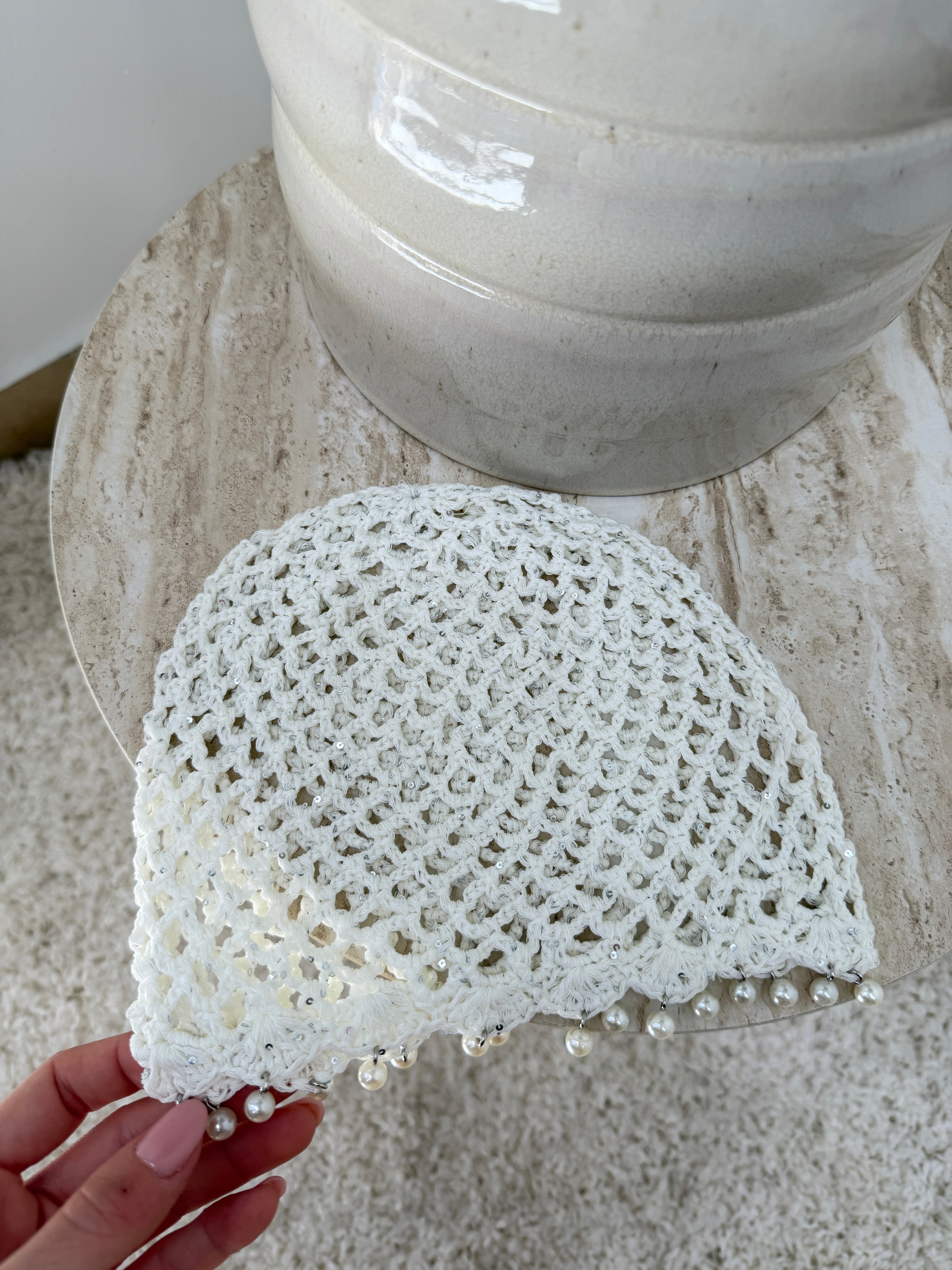 crochet con perle