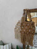 Borsa con Perline e Frange