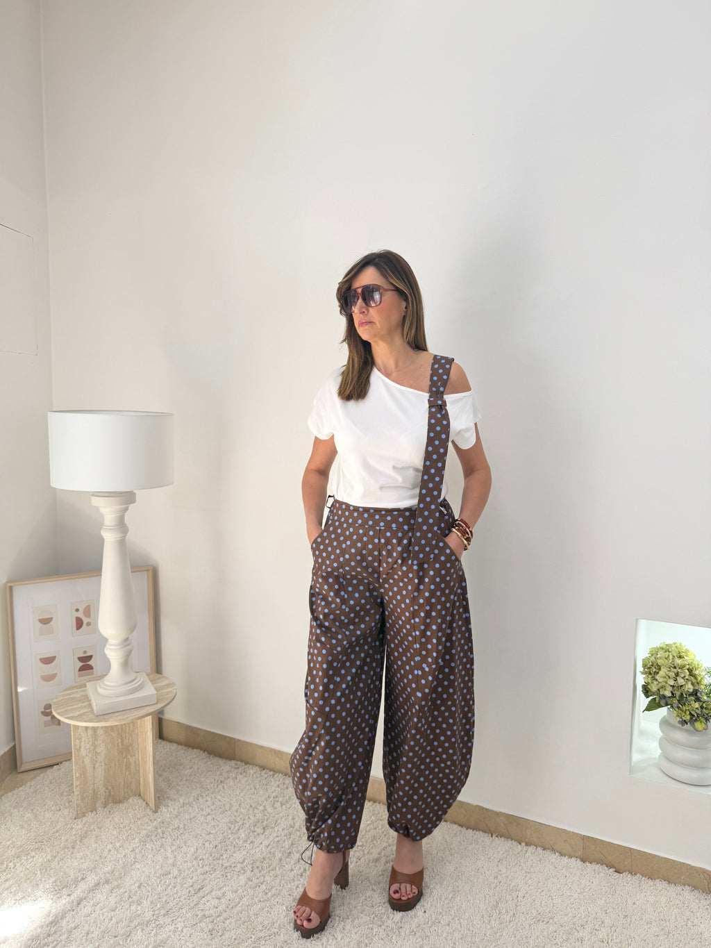 Pantalone Balloon Pois