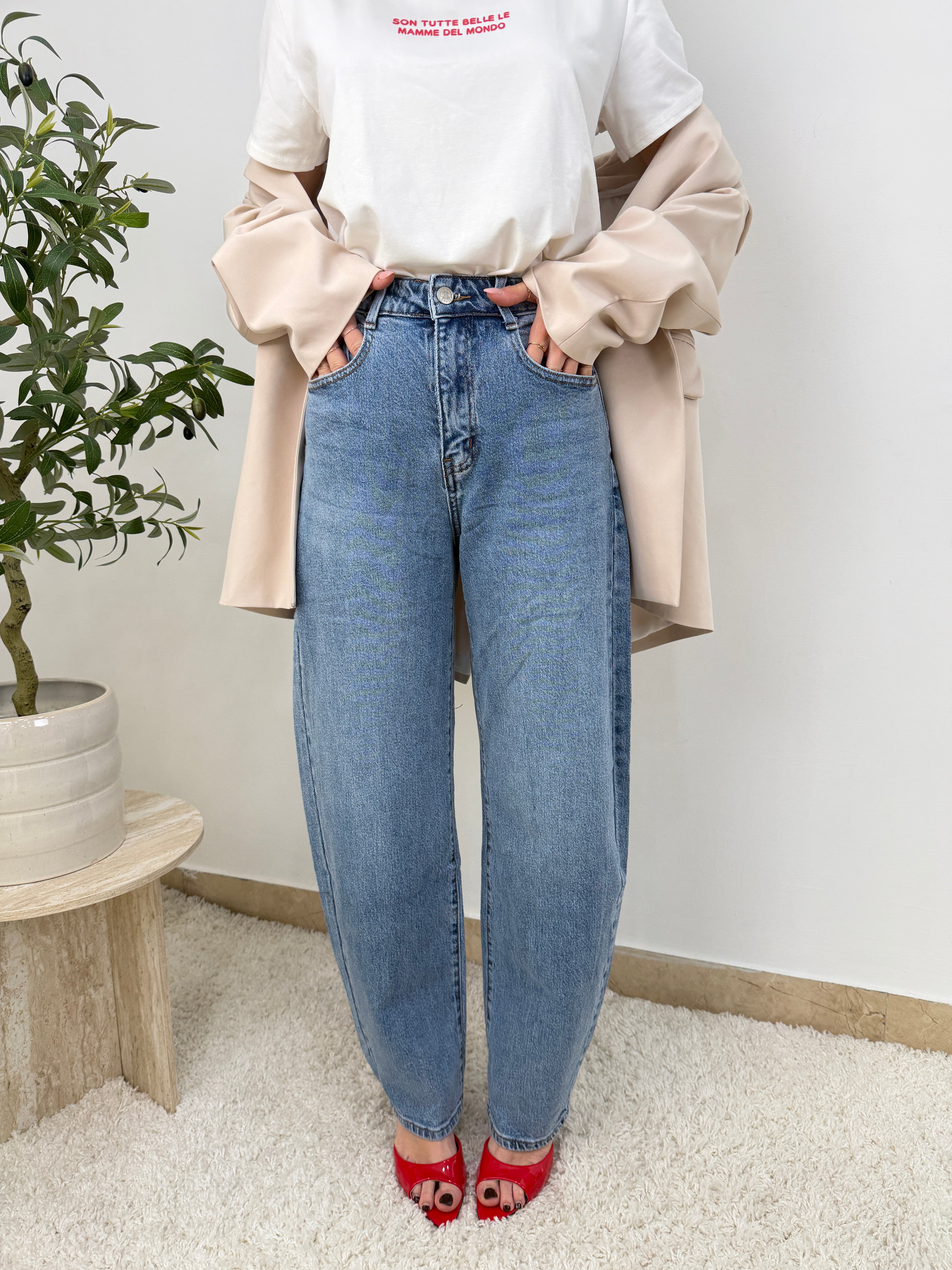 Jeans Denim Balloon Fit