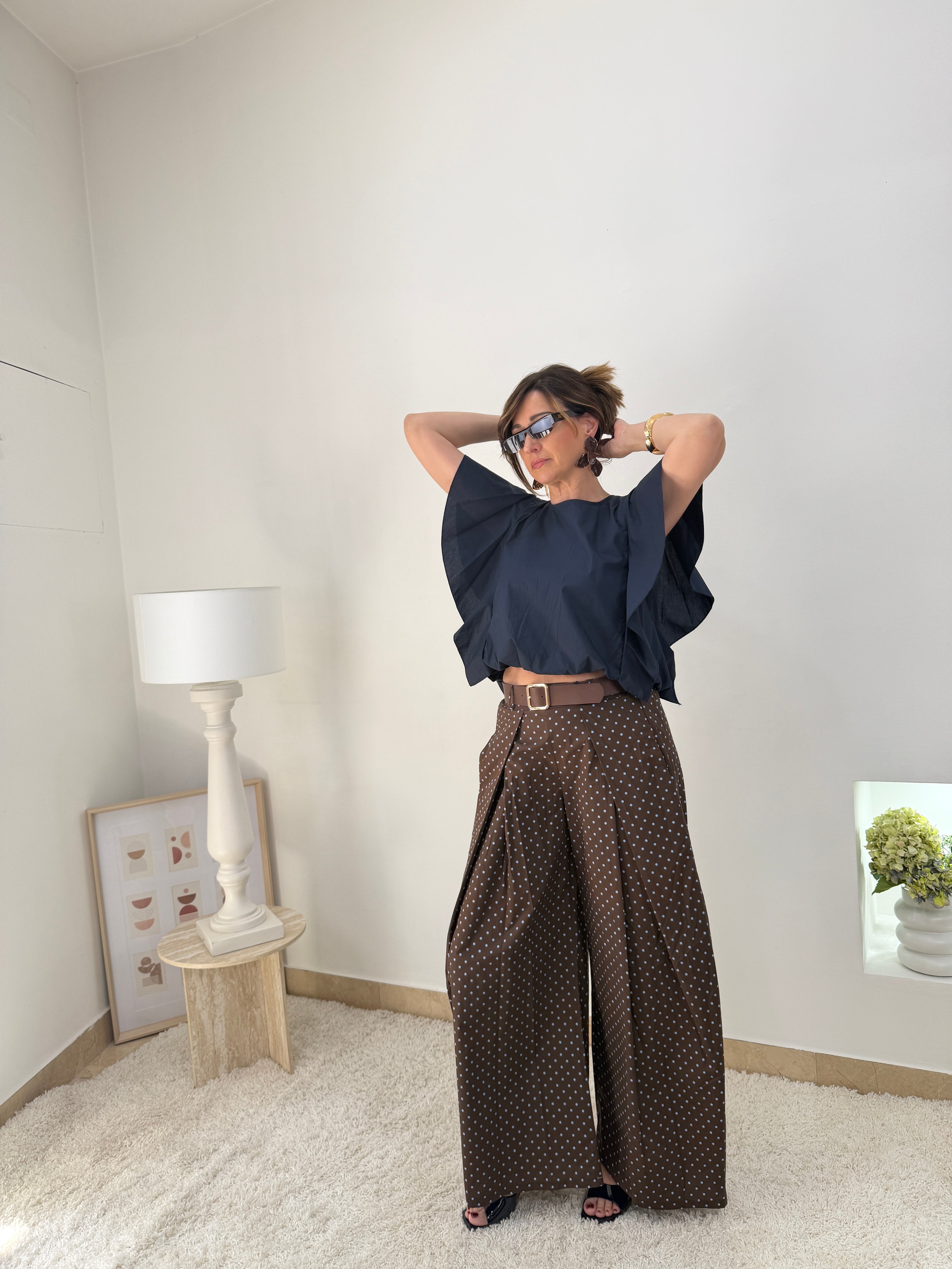 Pantalone palazzo  Pois Chic