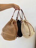 Borsa Secchiello Intrecciata