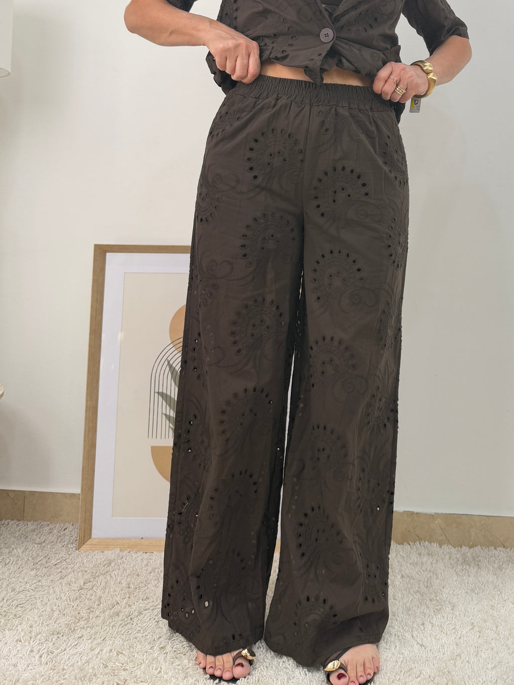 Coordinato Pizzo Sangallo  Giacca Pantalone e top