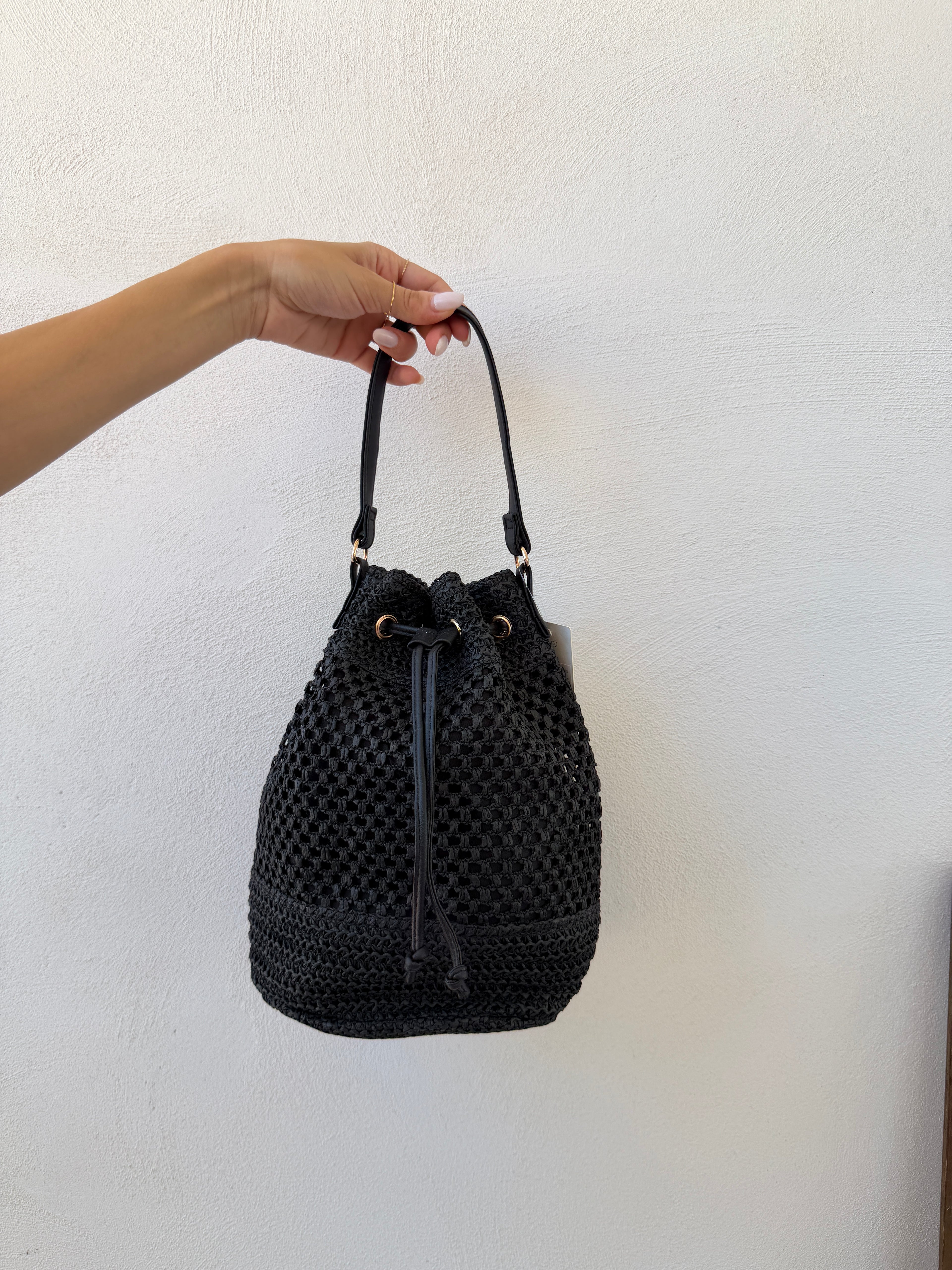 Borsa Secchiello Intrecciata