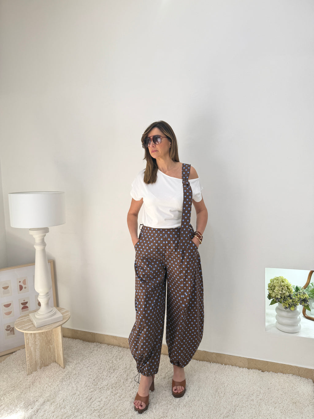 Pantalone Balloon Pois