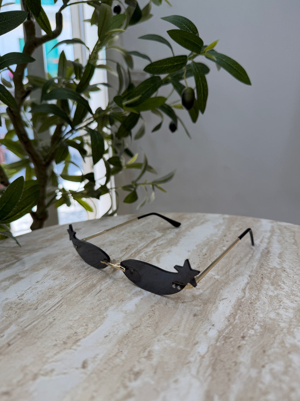 Occhiali da Sole Slim con Stelle