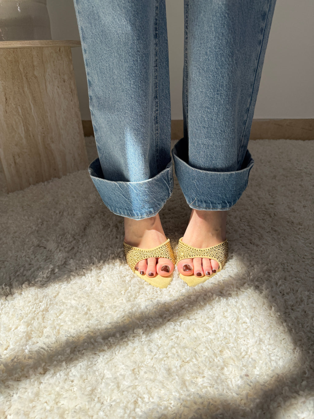Sandali con fascia Strass