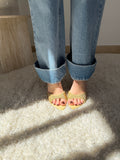Sandali con fascia Strass
