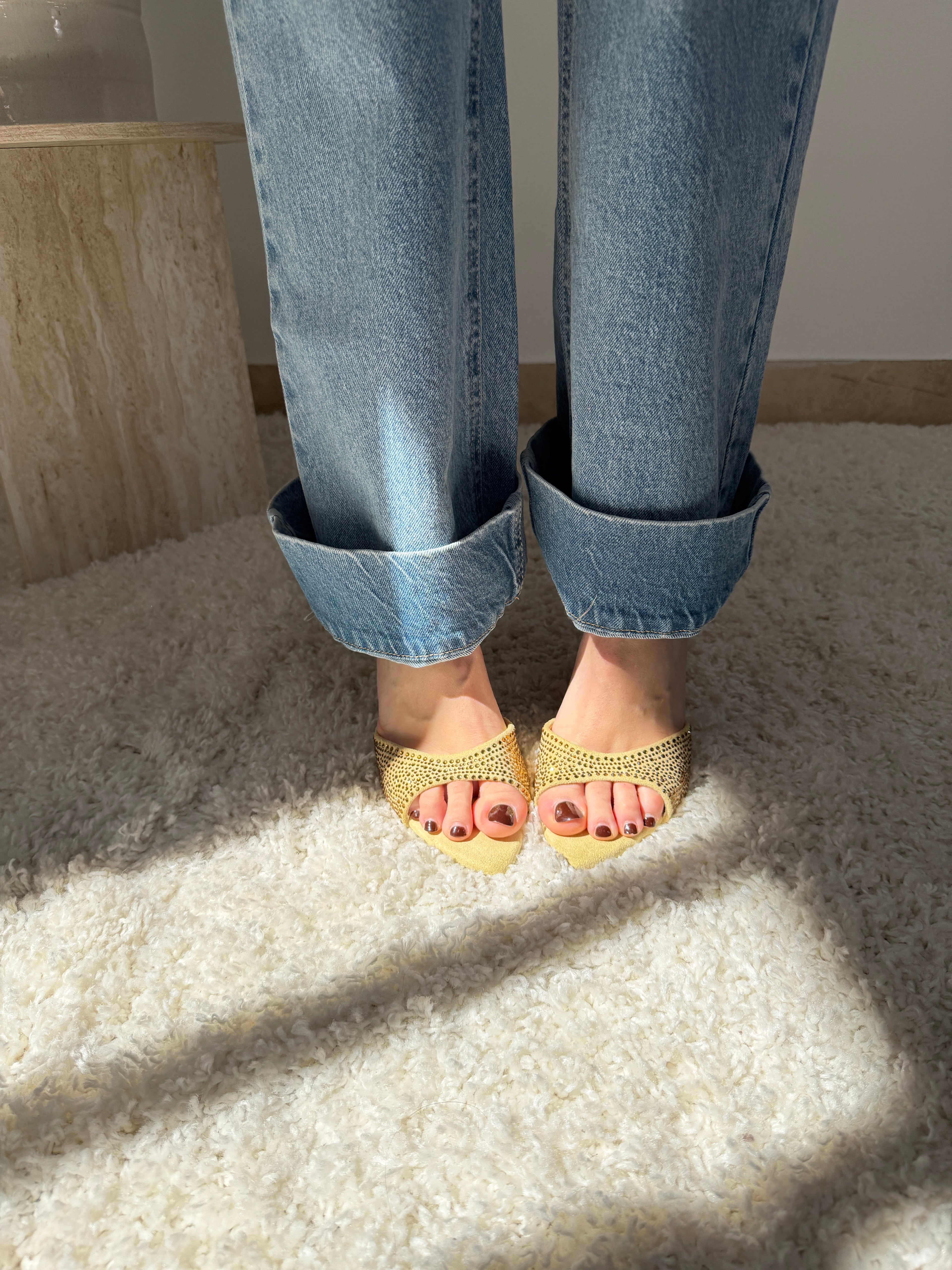 Sandali con fascia Strass