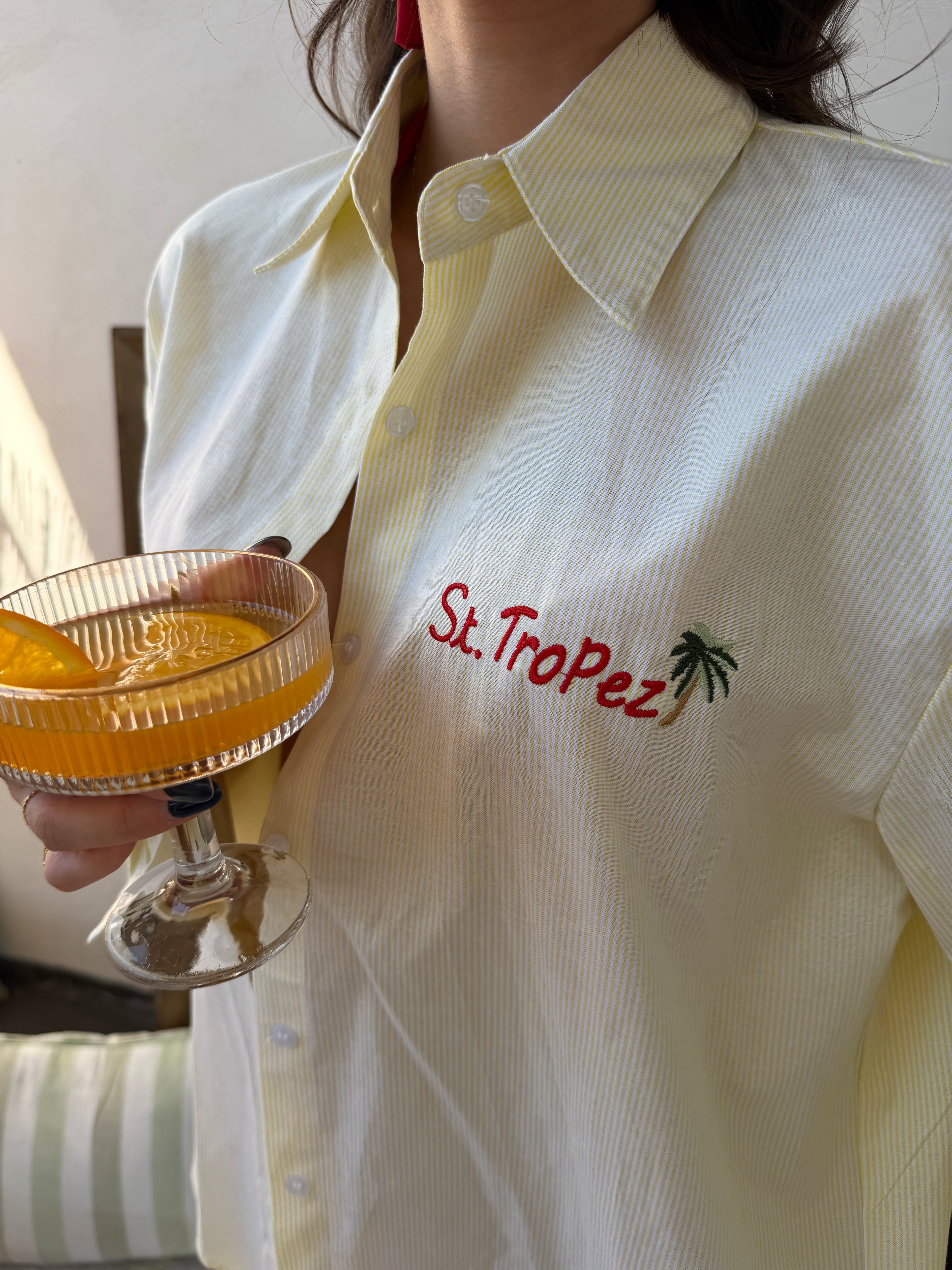 Camicia Over Ricamata “St. Tropez”
