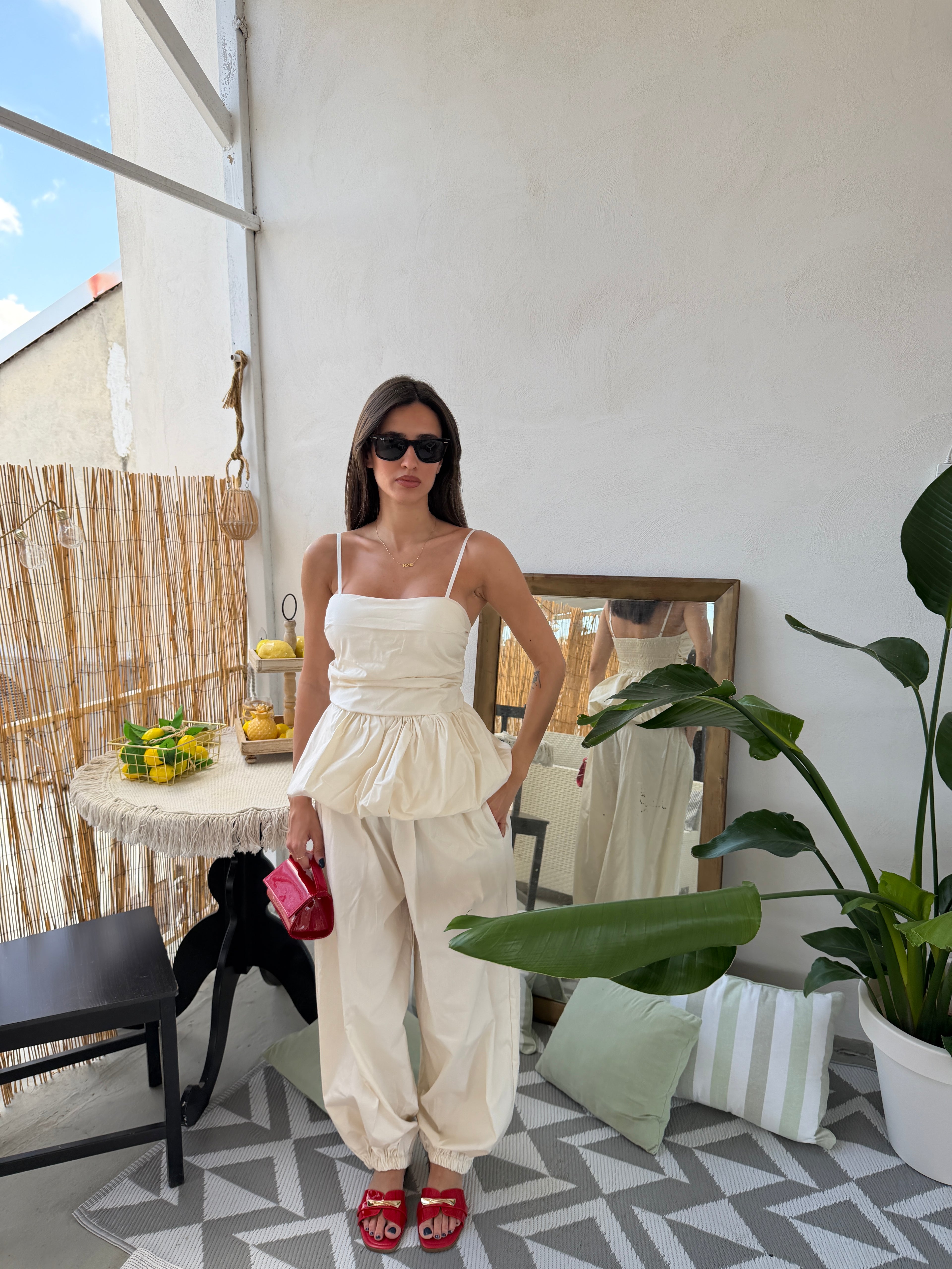 Coordinato bubble Top e pantalone