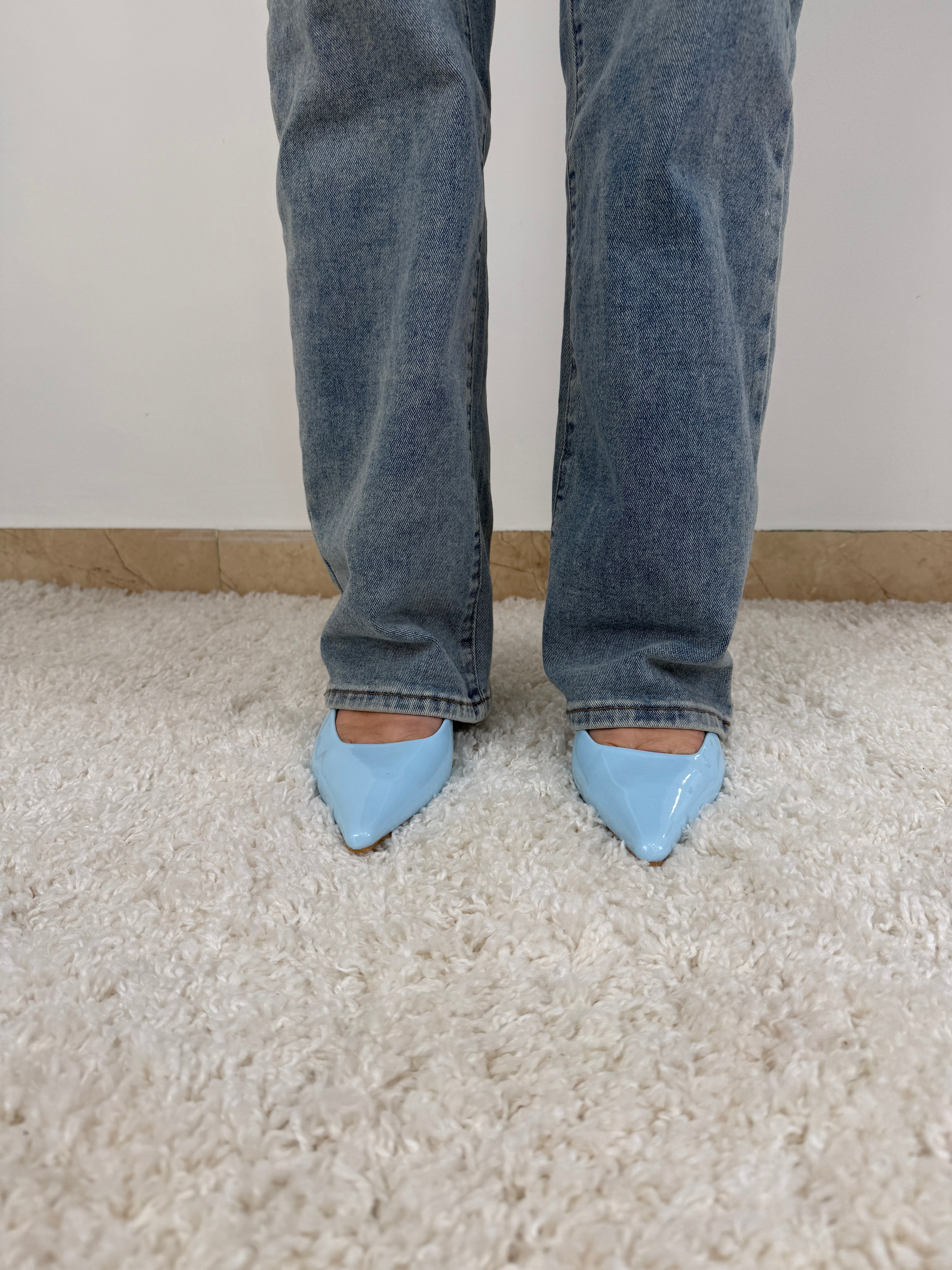 Slingback con tacco basso
