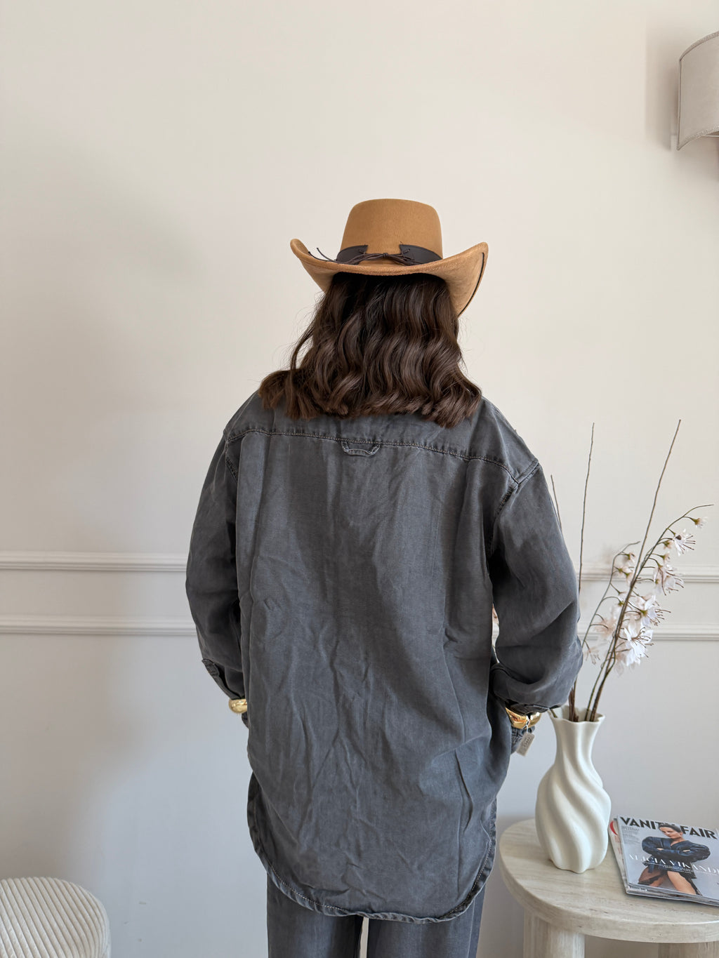 Completo denim Jeans +camicia