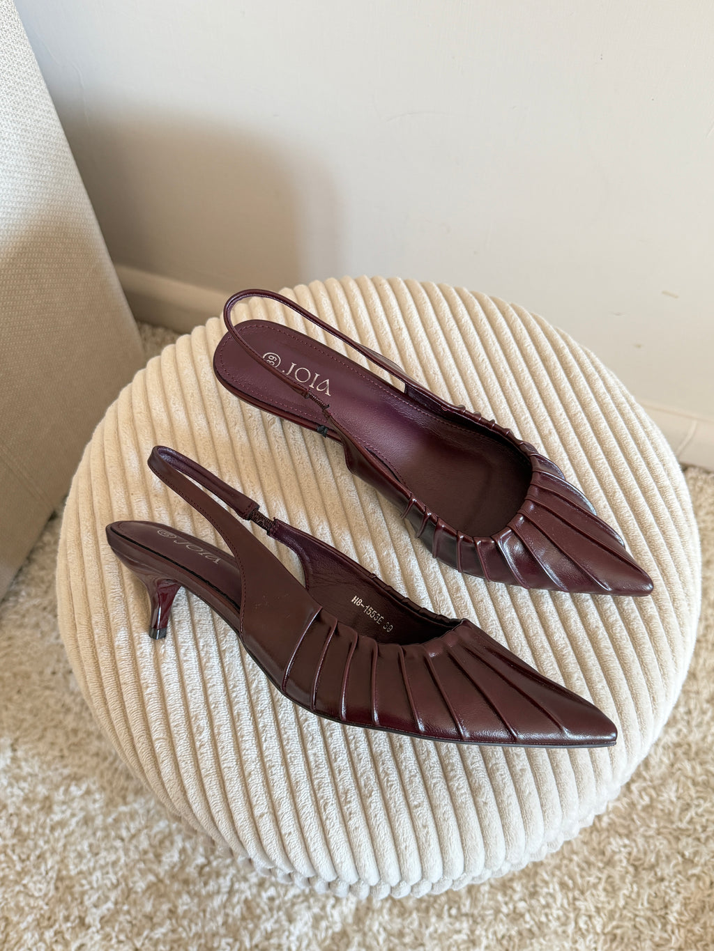 Slingback Plissé a Punta