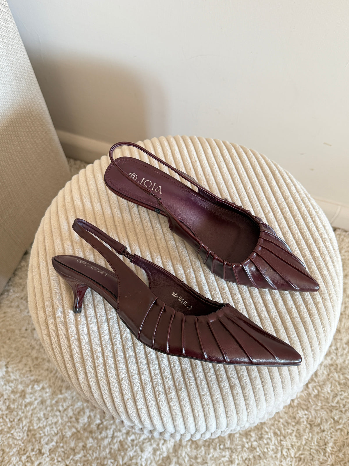 Slingback Plissé a Punta