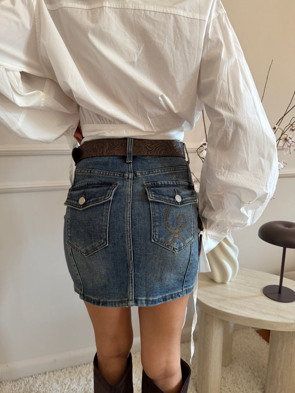 Minigonna in Denim Western