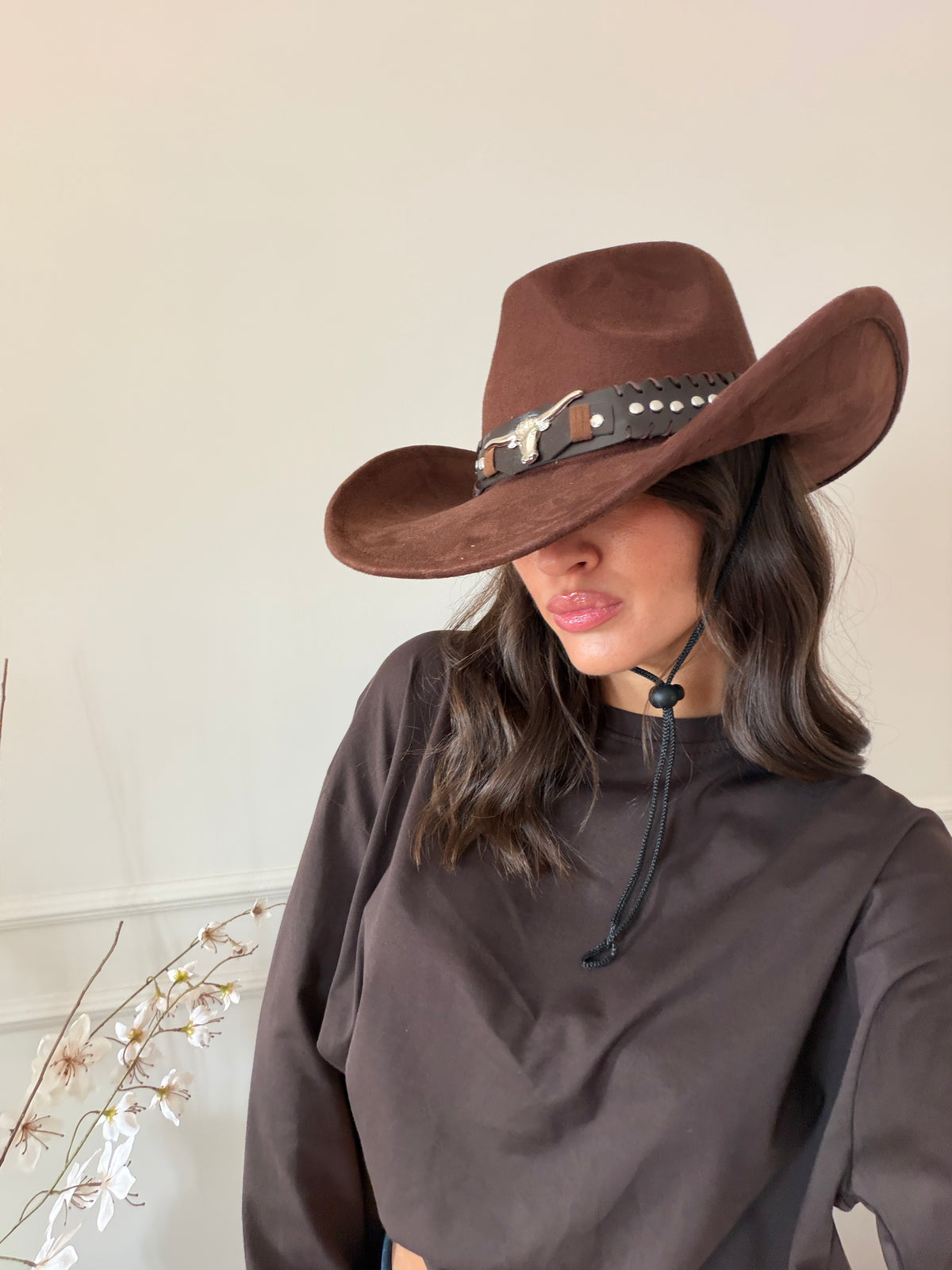 Cappello Western  con Fascia Decorativa