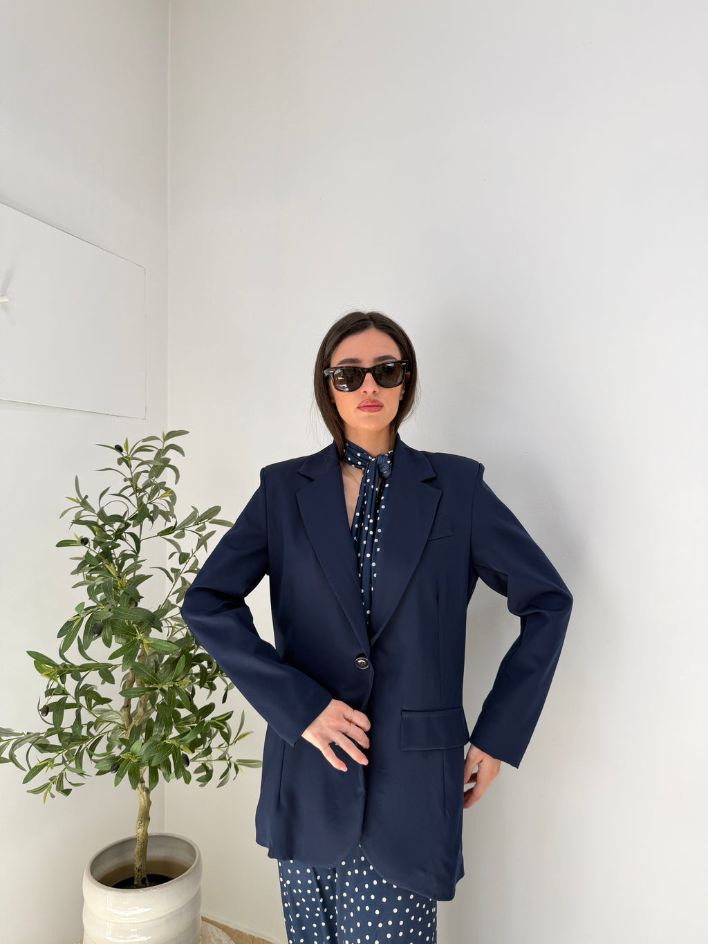 Blazer monopetto oversize