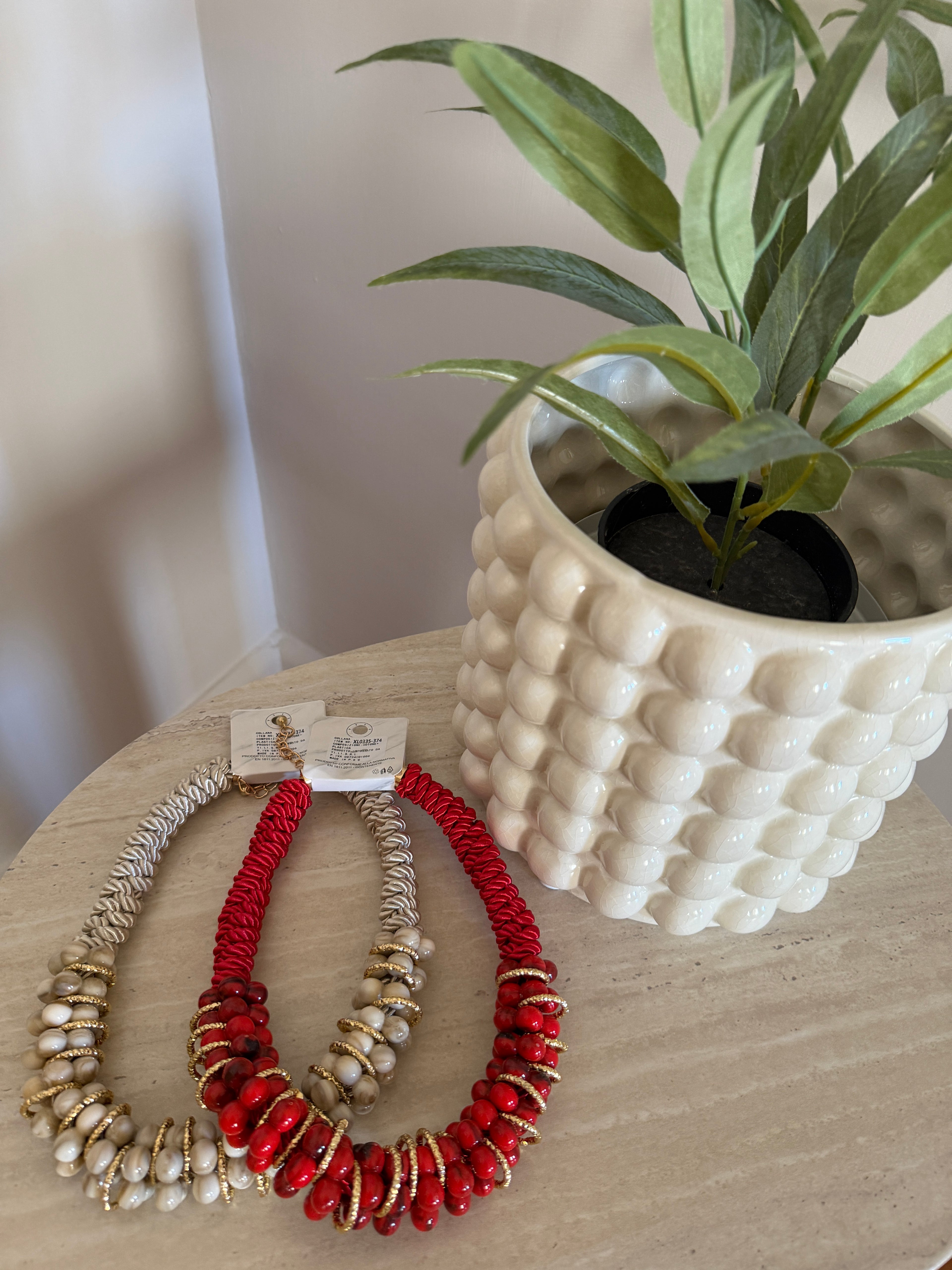 Collana donna multigiro effetto naturale