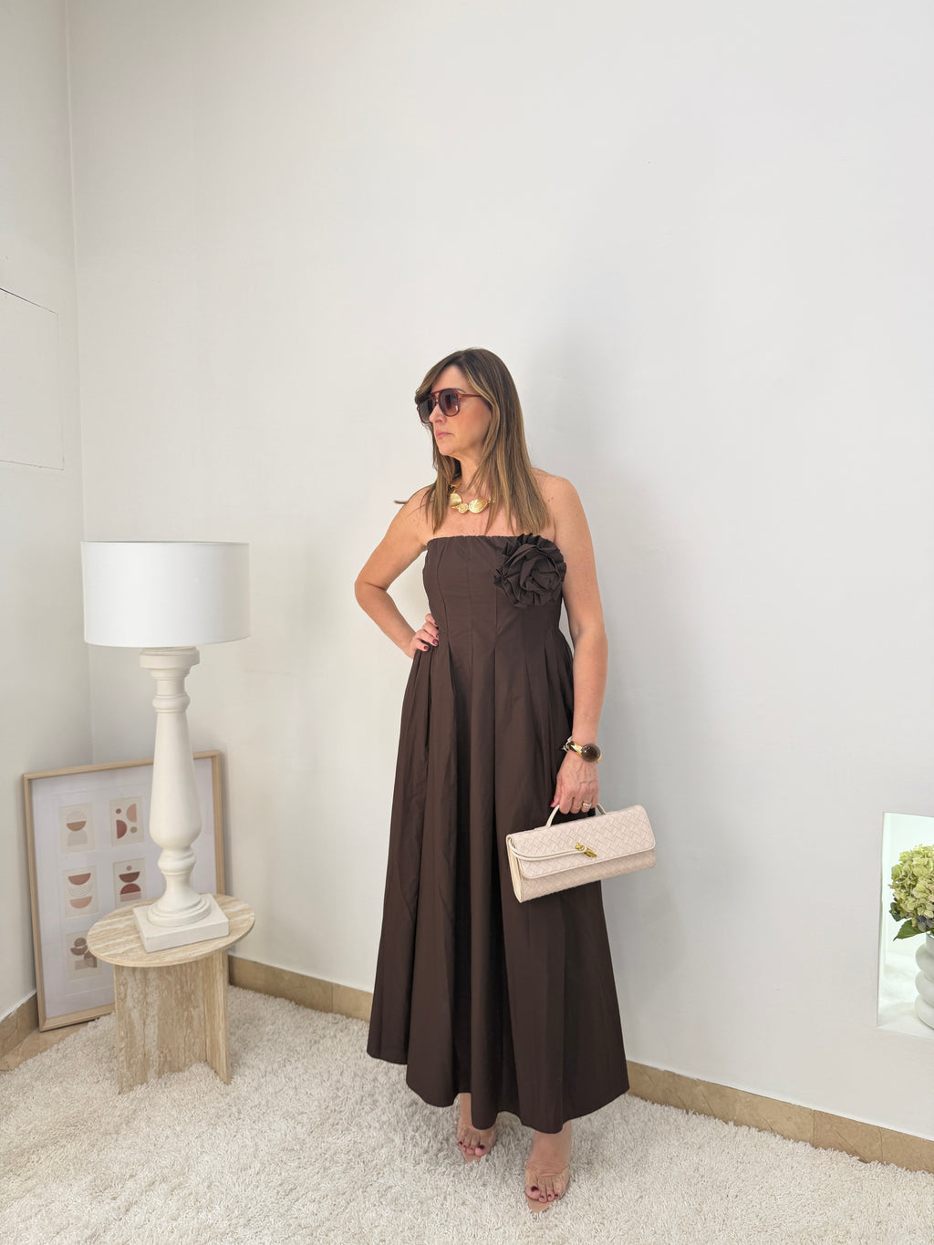 Abito Lungo Fiore Couture