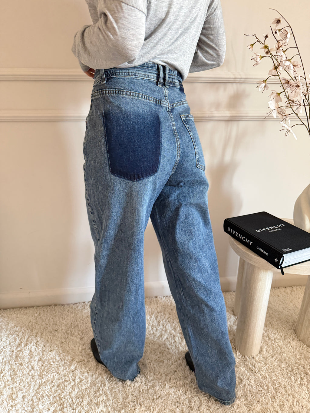 Jeans Wide Leg con Coulisse in Vita